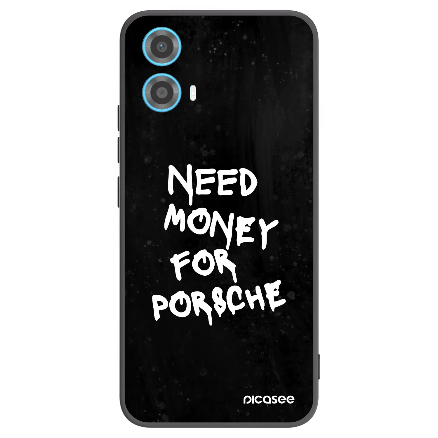 Picasee silikonowe czarne etui na Motorola Moto G34 5G - Black Dollar