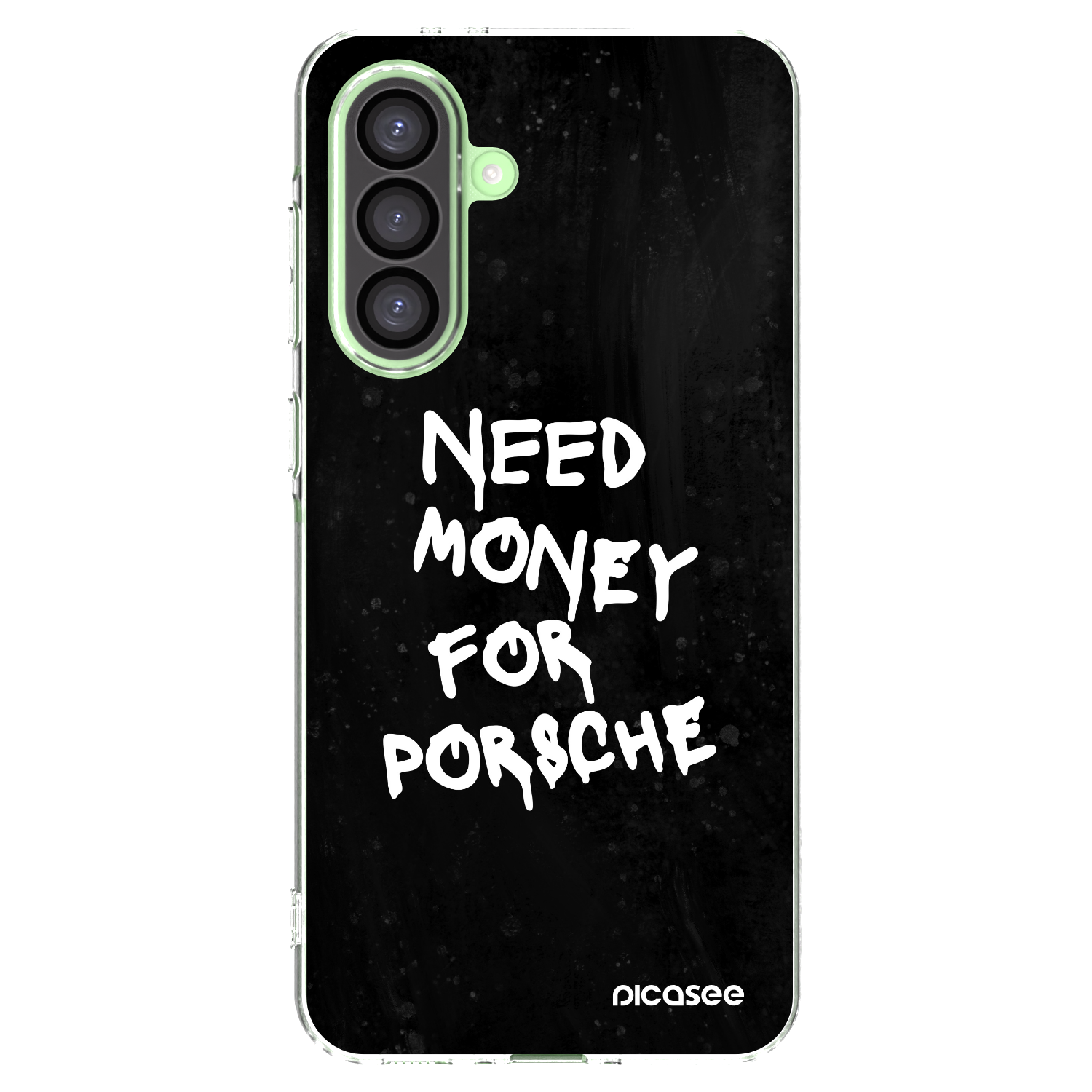 Picasee silikonowe przeźroczyste etui na Samsung Galaxy A26 5G A266B - Black Dollar
