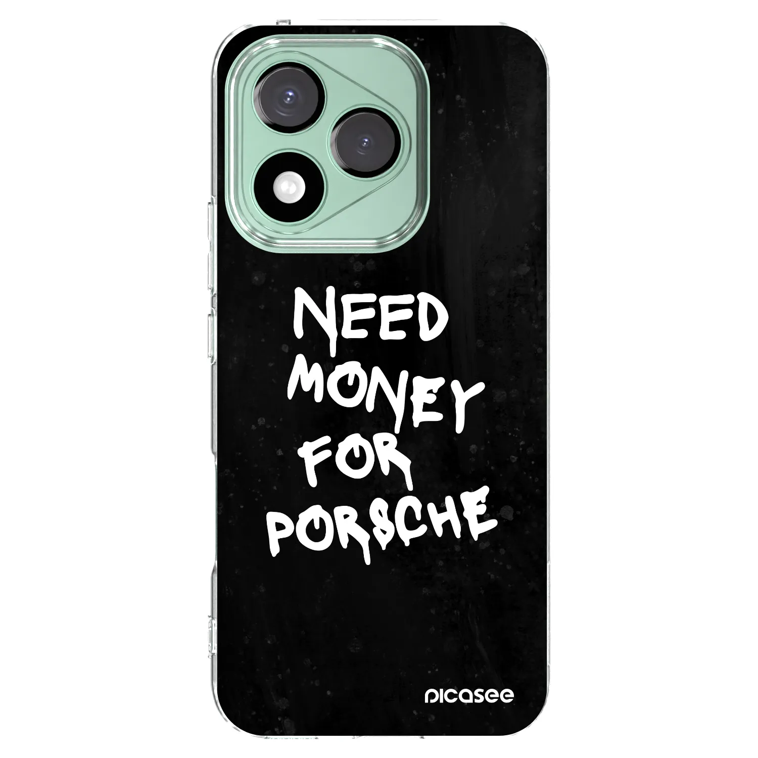 Picasee silikonowe przeźroczyste etui na Honor 400 Lite 5G - Black Dollar