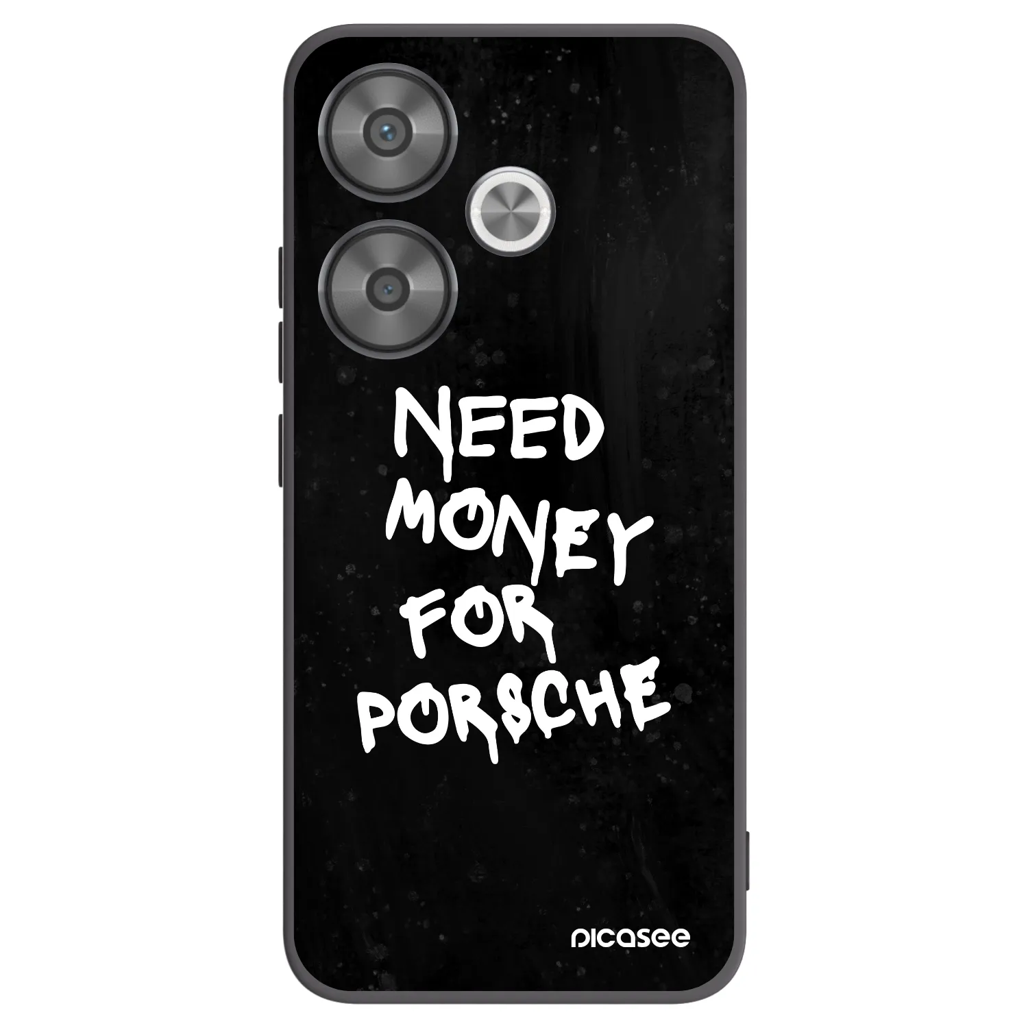 Picasee silikonowe czarne etui na Xiaomi Poco F6 - Black Dollar
