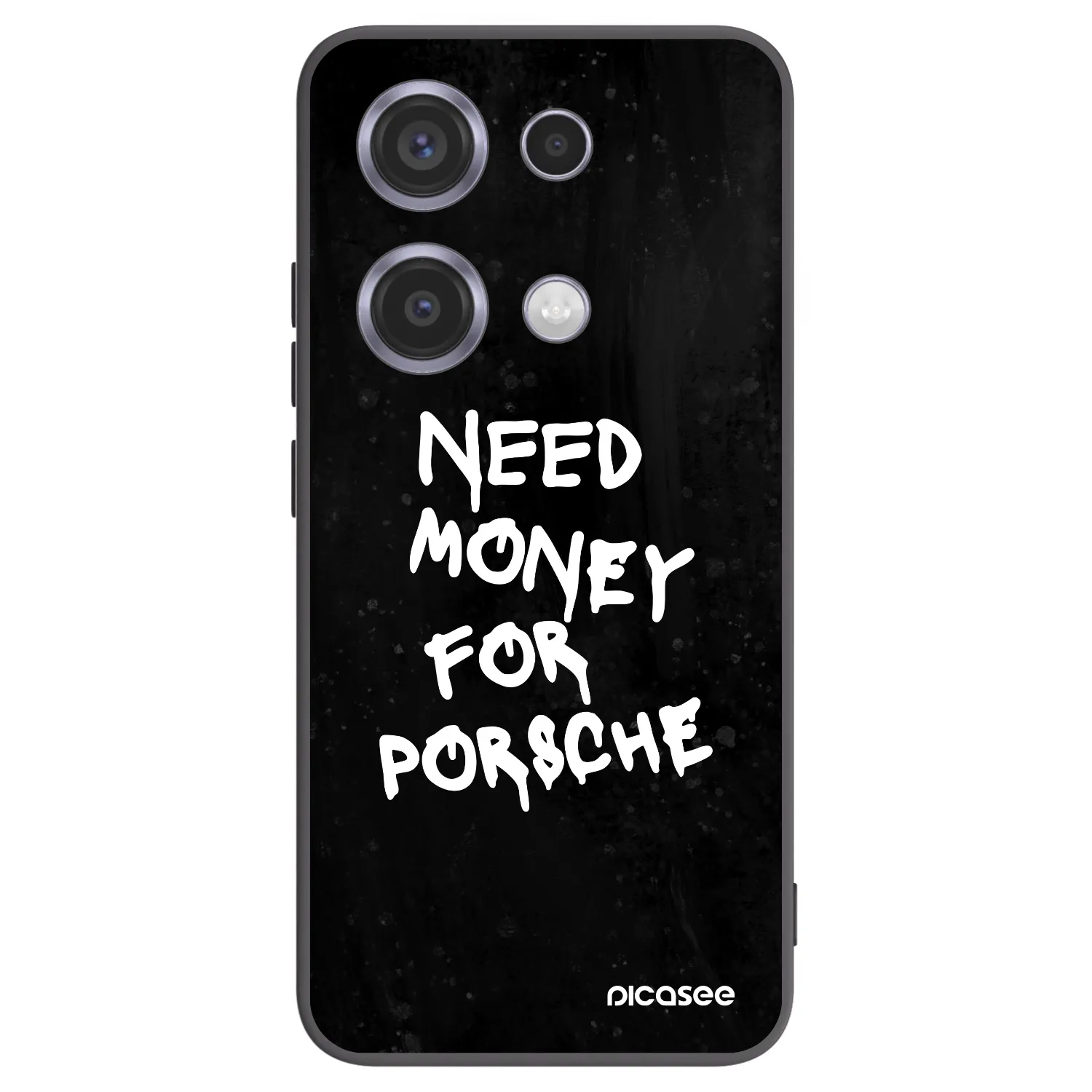 Picasee silikonowe czarne etui na Xiaomi Redmi Note 14S - Black Dollar