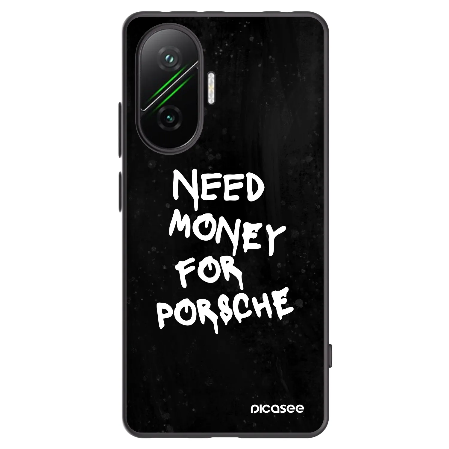 Picasee silikonowe czarne etui na Xiaomi Poco F7 5G - Black Dollar
