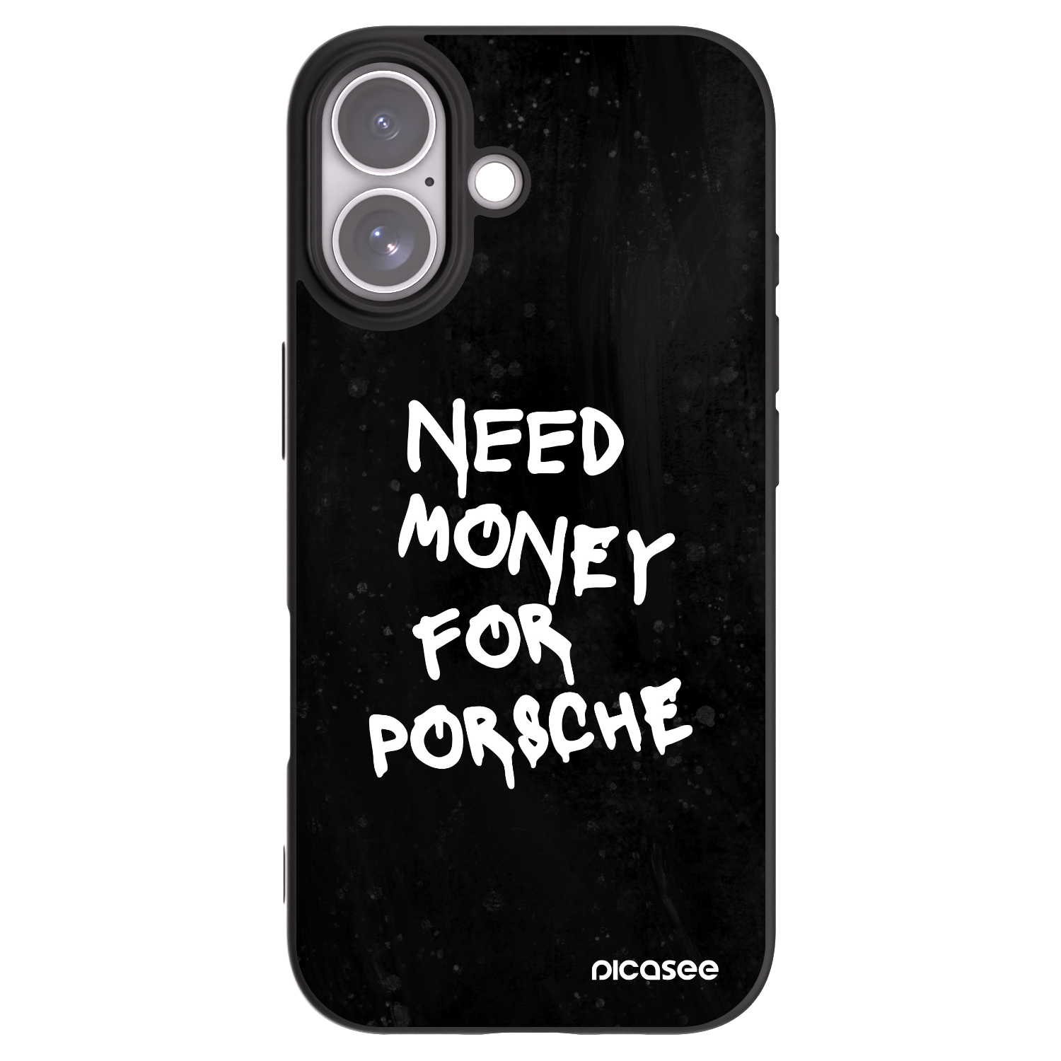 Picasee silikonowe czarne etui na Apple iPhone 17 - Black Dollar