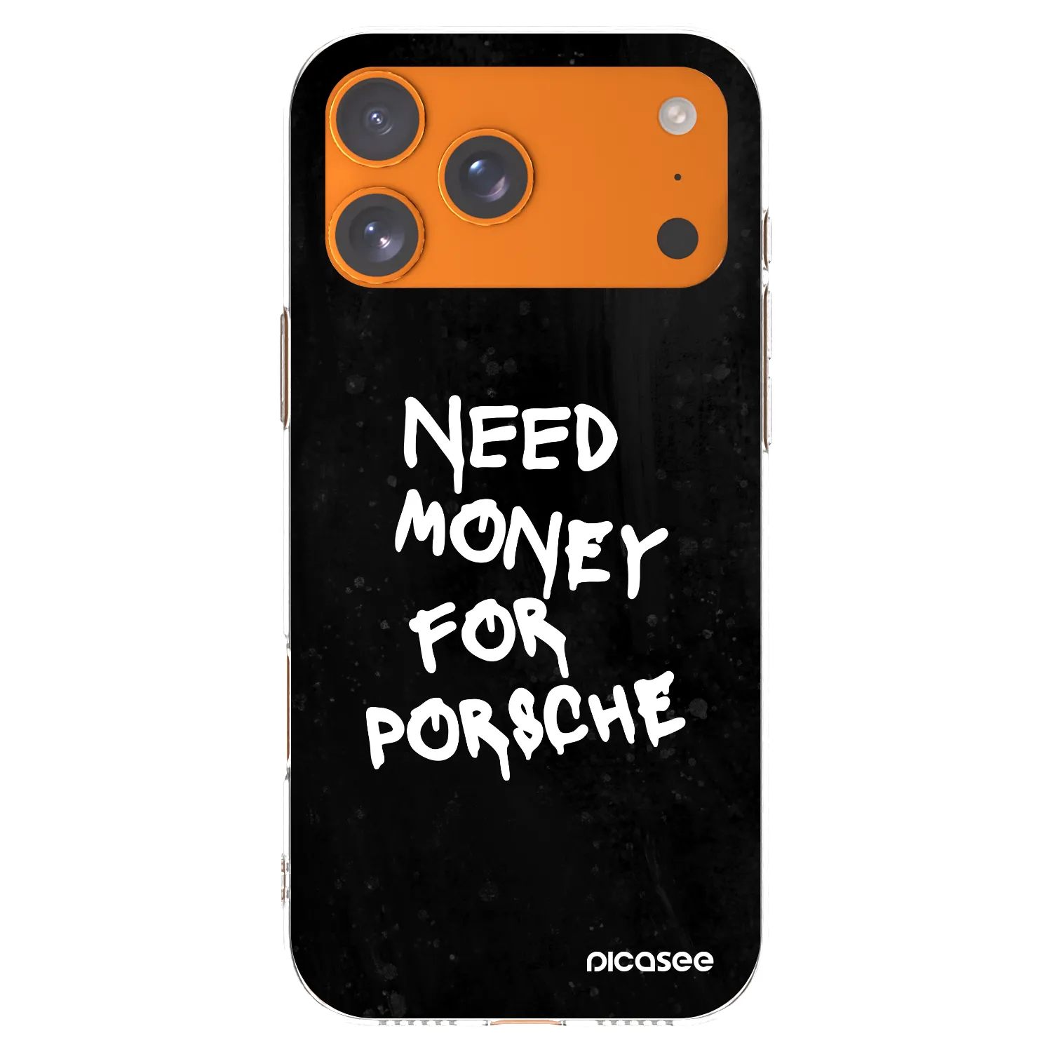 Picasee silikonowe przeźroczyste etui na Apple iPhone 17 Pro Max - Black Dollar