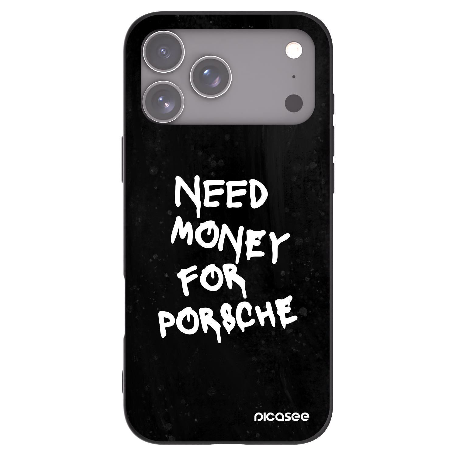 Picasee silikonowe czarne etui na Apple iPhone 17 Pro Max - Black Dollar