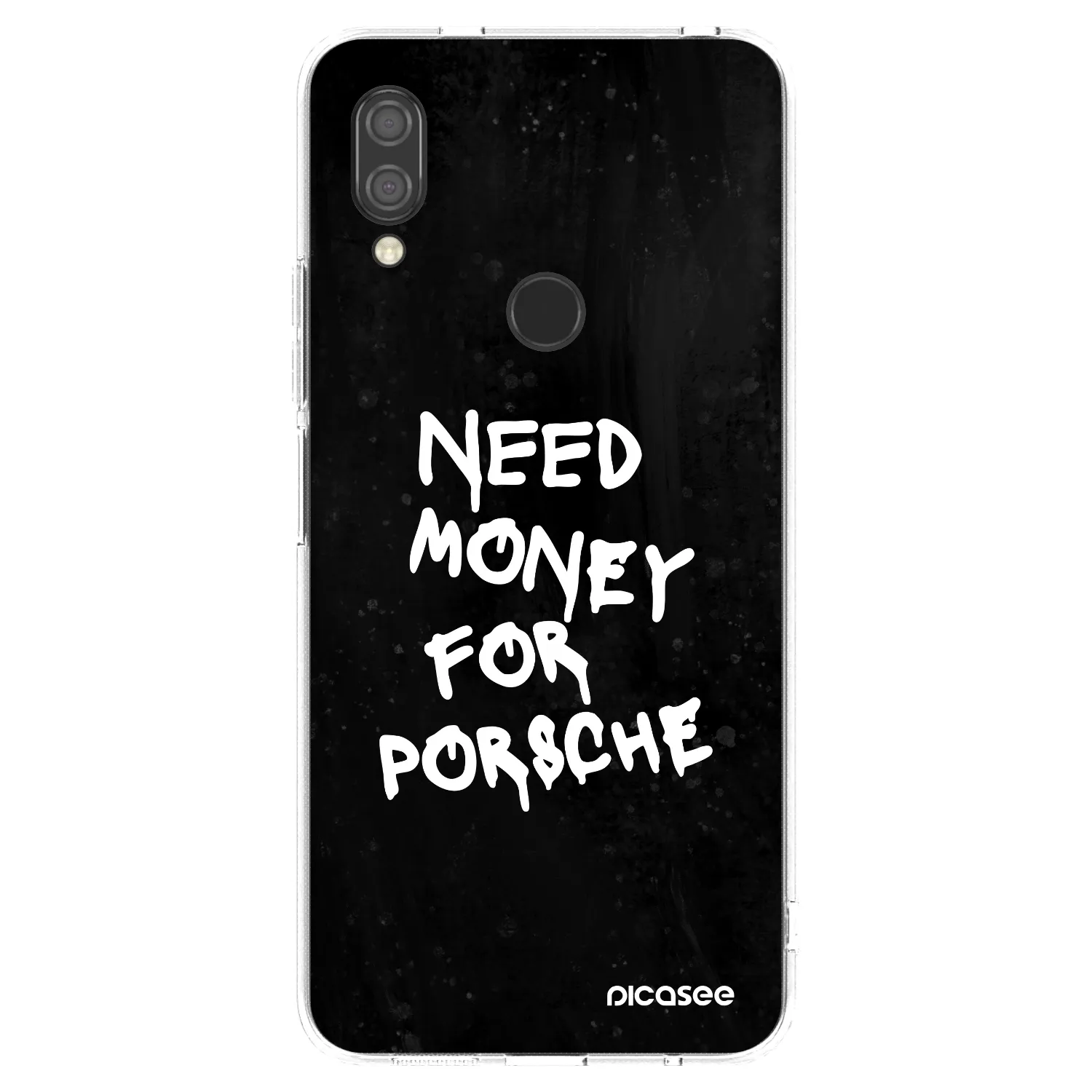 Picasee silikonowe przeźroczyste etui na Xiaomi Redmi 7 - Black Dollar