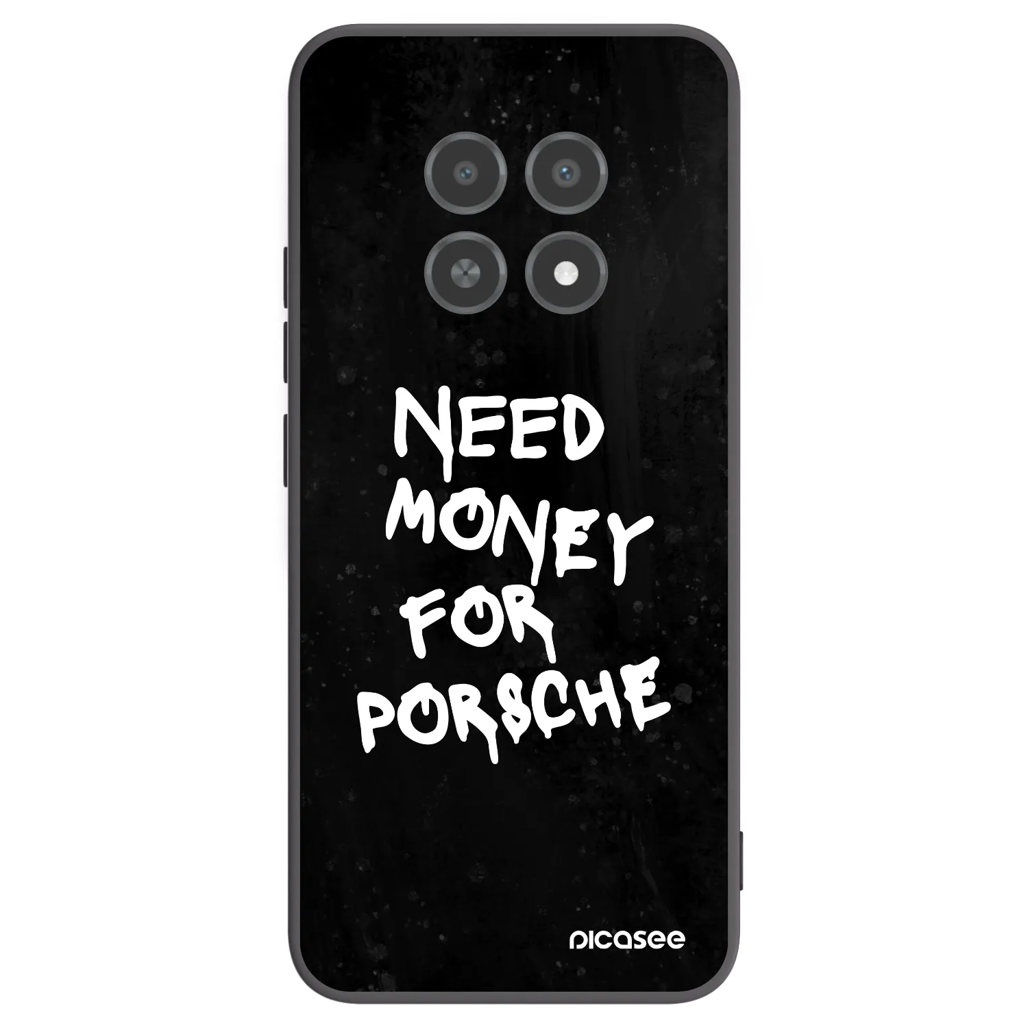 Picasee silikonowe czarne etui na Realme 12X - Black Dollar