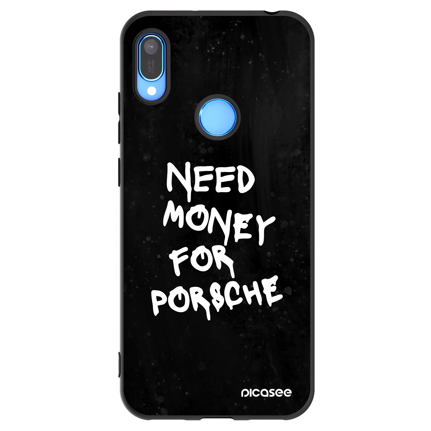 Picasee silikonowe czarne etui na Huawei Y6 2019 - Black Dollar