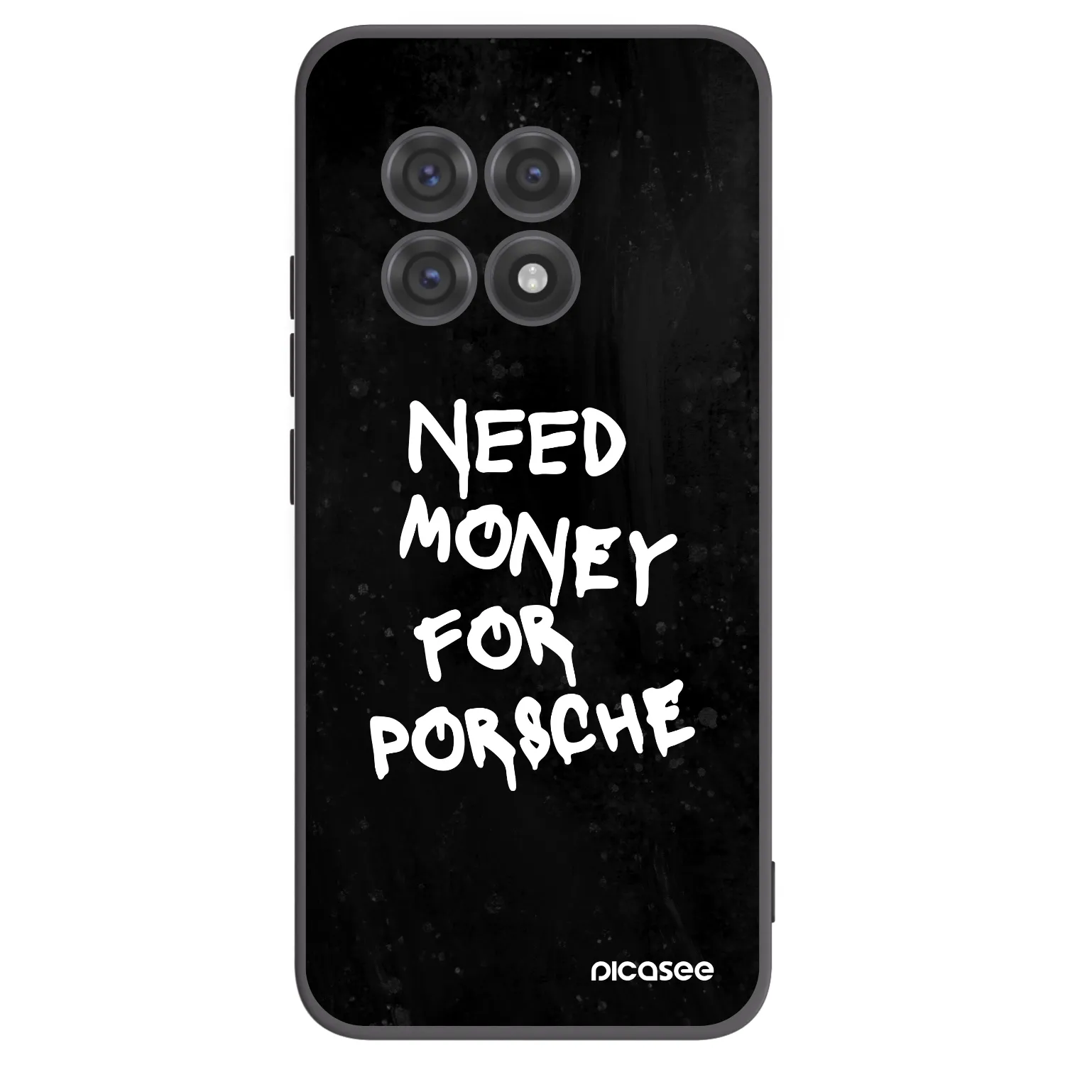 Picasee silikonowe czarne etui na OnePlus 13R 5G - Black Dollar