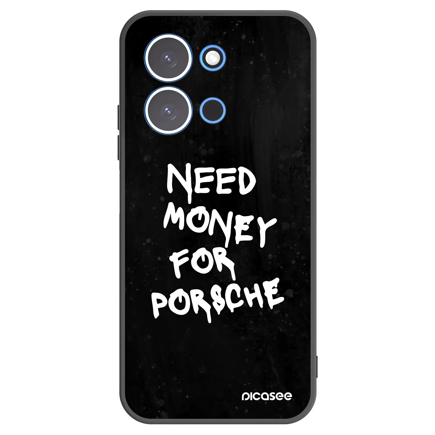 Picasee silikonowe czarne etui na Xiaomi Redmi 15C 4G - Black Dollar