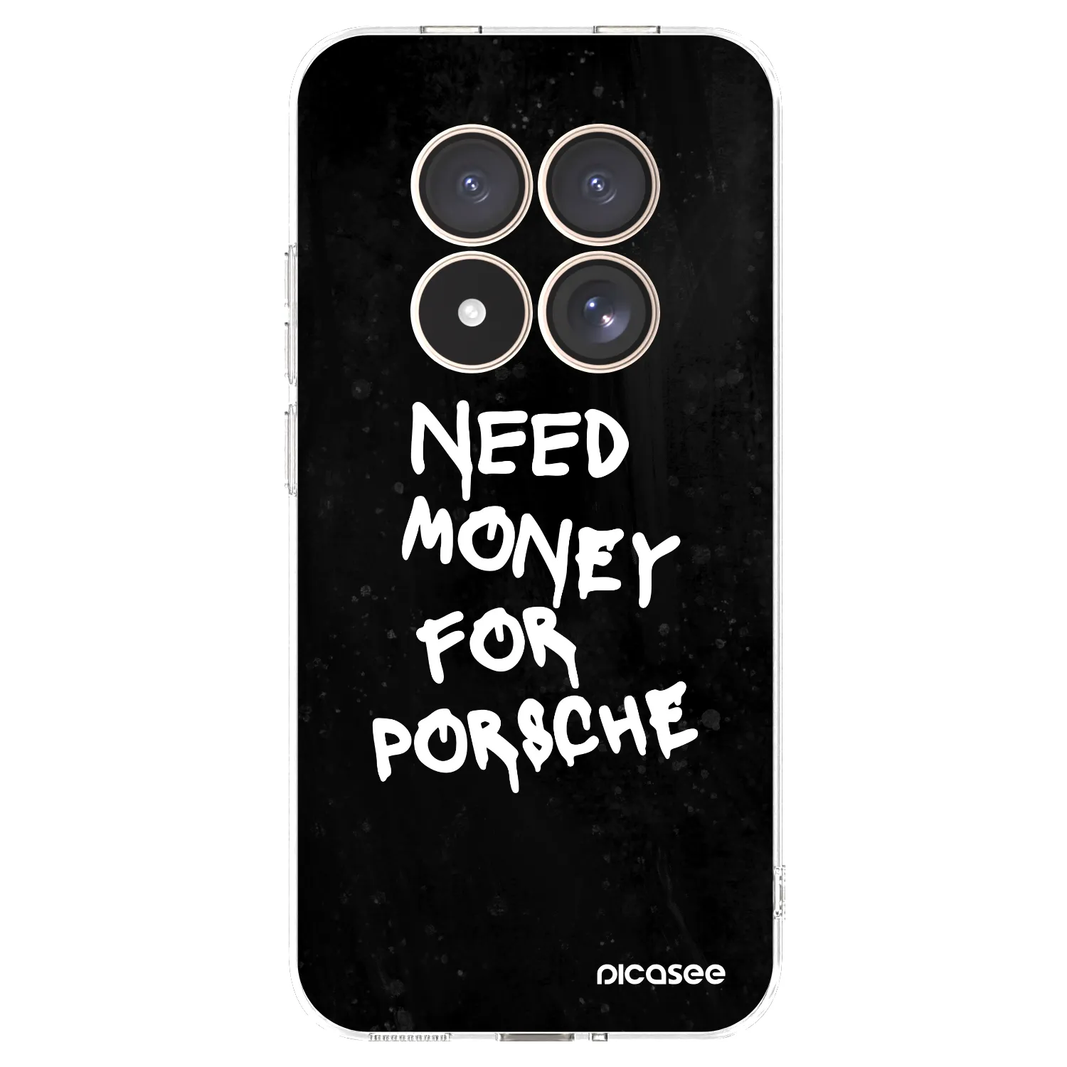 Picasee silikonowe przeźroczyste etui na Xiaomi Redmi Note 15 Pro 4G - Black Dollar