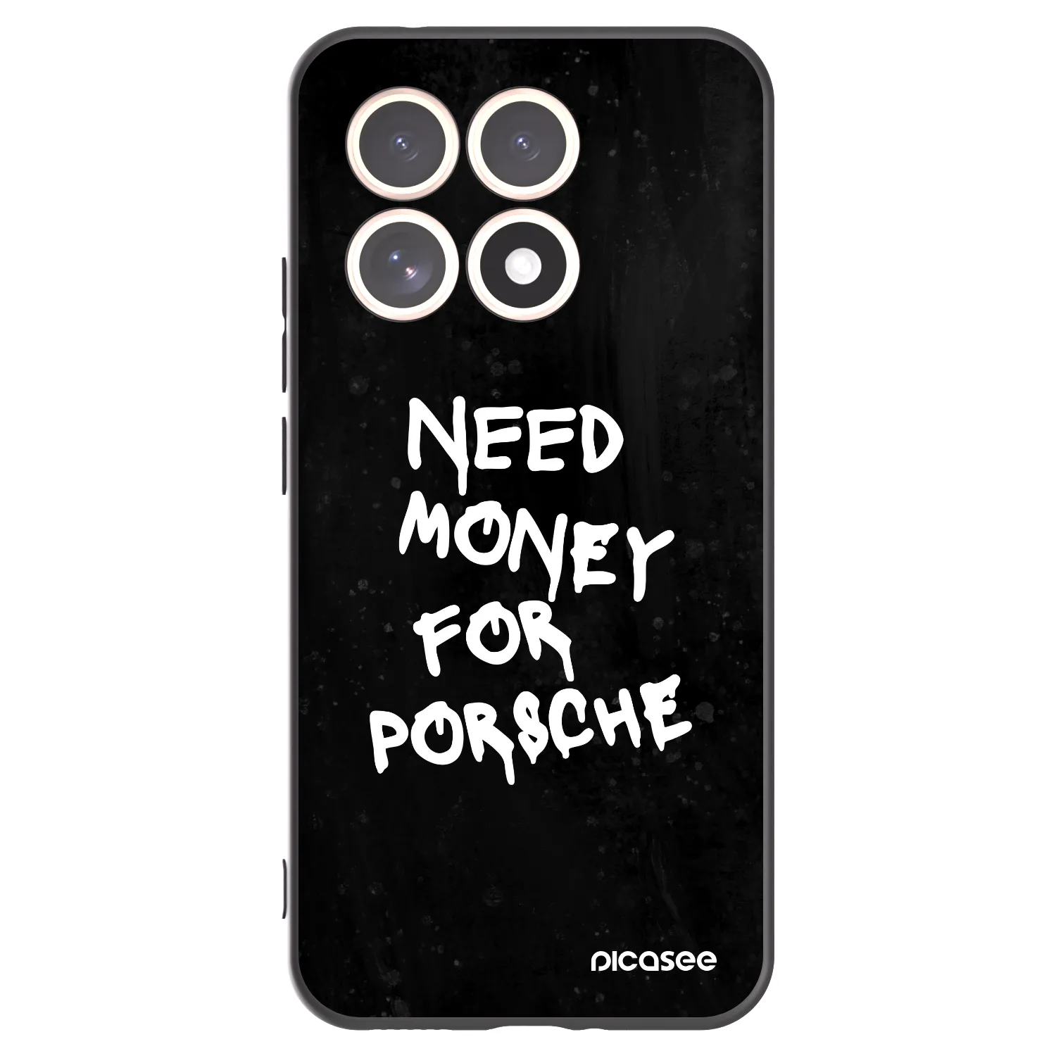 Picasee silikonowe czarne etui na Xiaomi 15T - Black Dollar