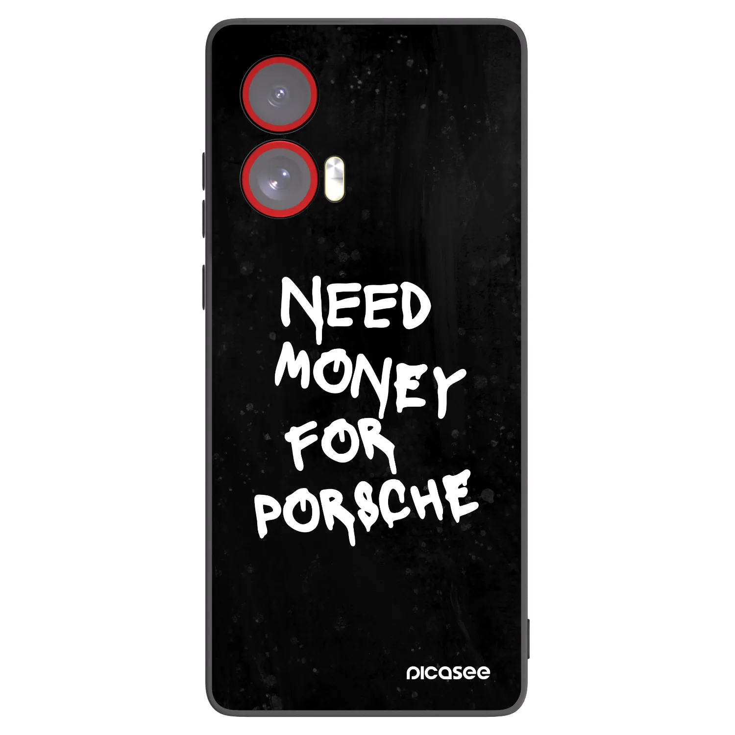 Picasee silikonowe czarne etui na Motorola Edge 50 Fusion - Black Dollar