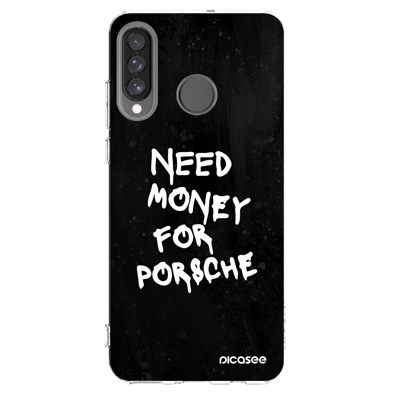 Picasee silikonowe przeźroczyste etui na Huawei P30 Lite - Black Dollar