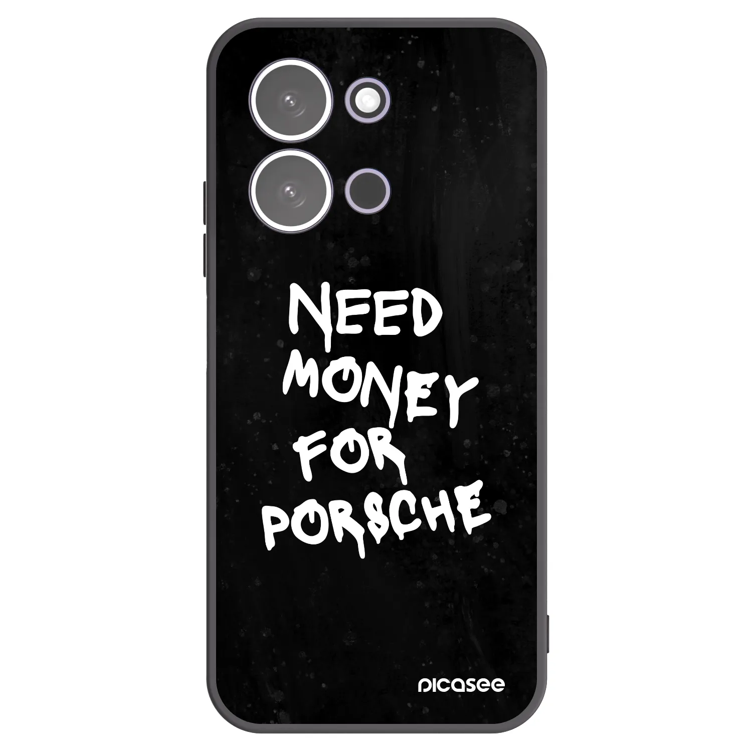 Picasee silikonowe czarne etui na Xiaomi Redmi 15C 5G - Black Dollar