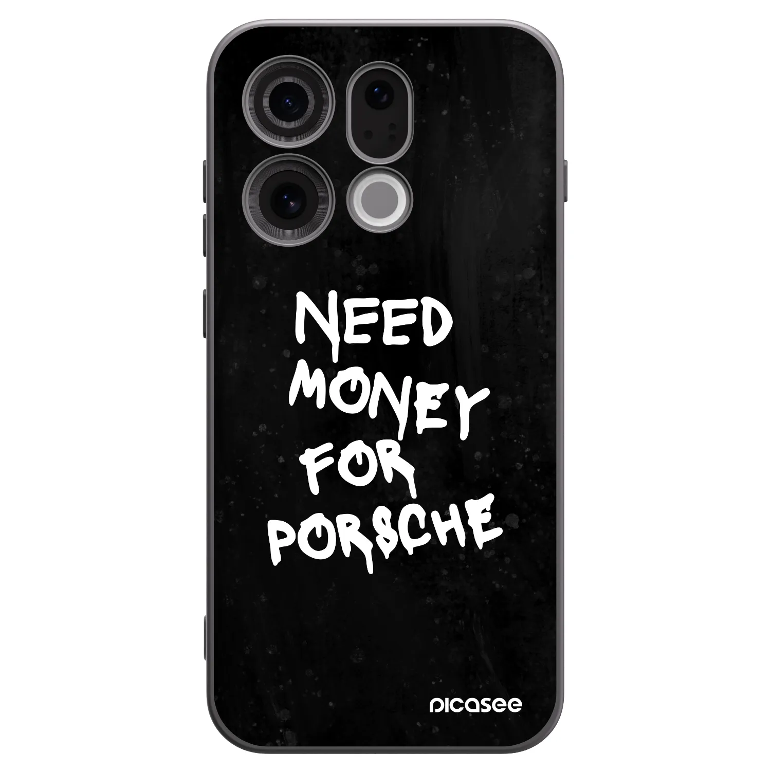 Picasee silikonowe czarne etui na OPPO Find X9 - Black Dollar