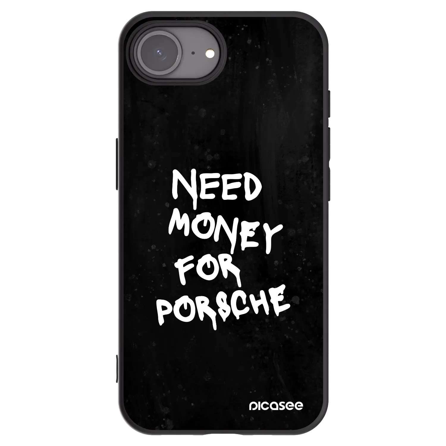 Picasee silikonowe czarne etui na Apple iPhone 17e - Black Dollar