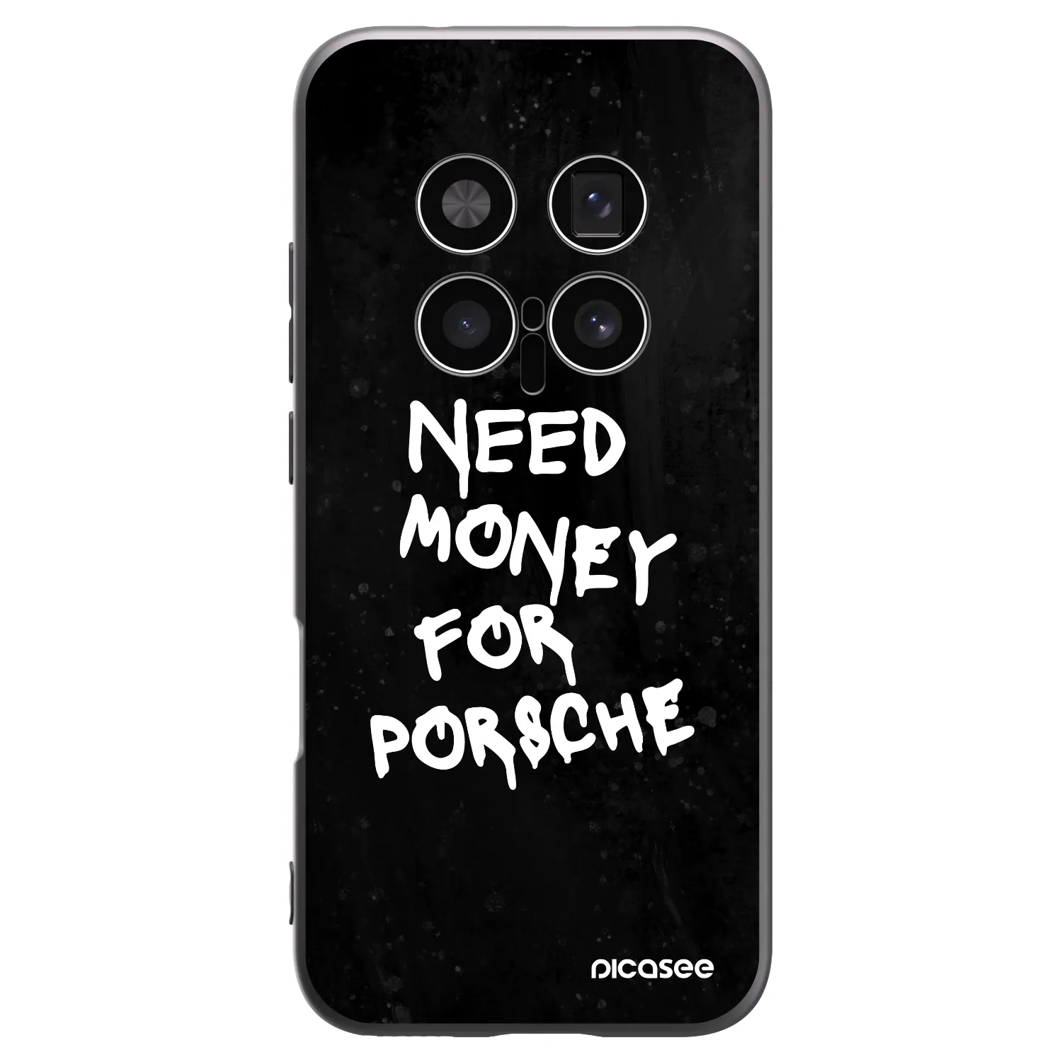 Picasee silikonowe czarne etui na Honor Magic8 Pro 5G - Black Dollar