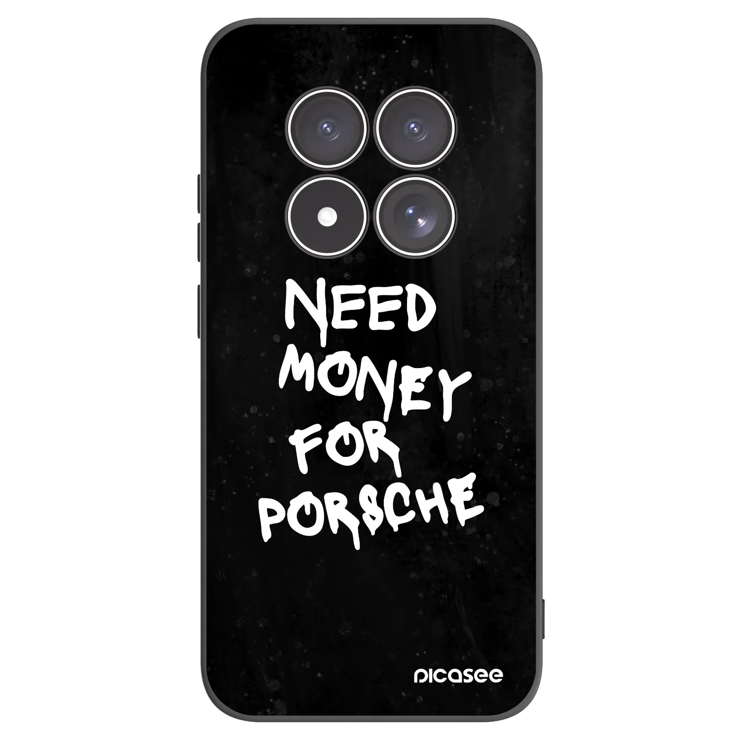 Picasee silikonowe czarne etui na Xiaomi Redmi Note 15 Pro 5G - Black Dollar
