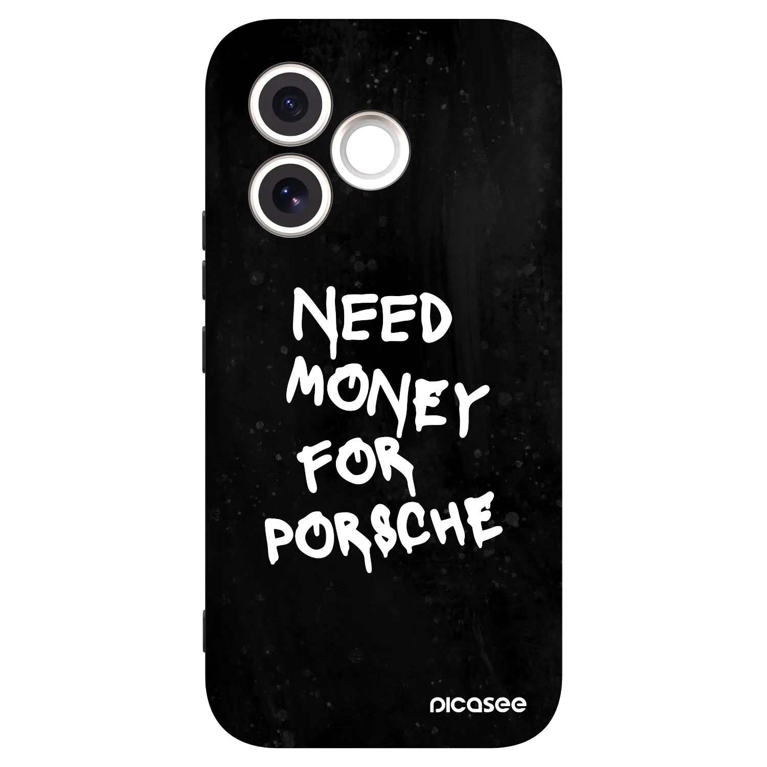 Picasee silikonowe czarne etui na Honor 600 Lite - Black Dollar