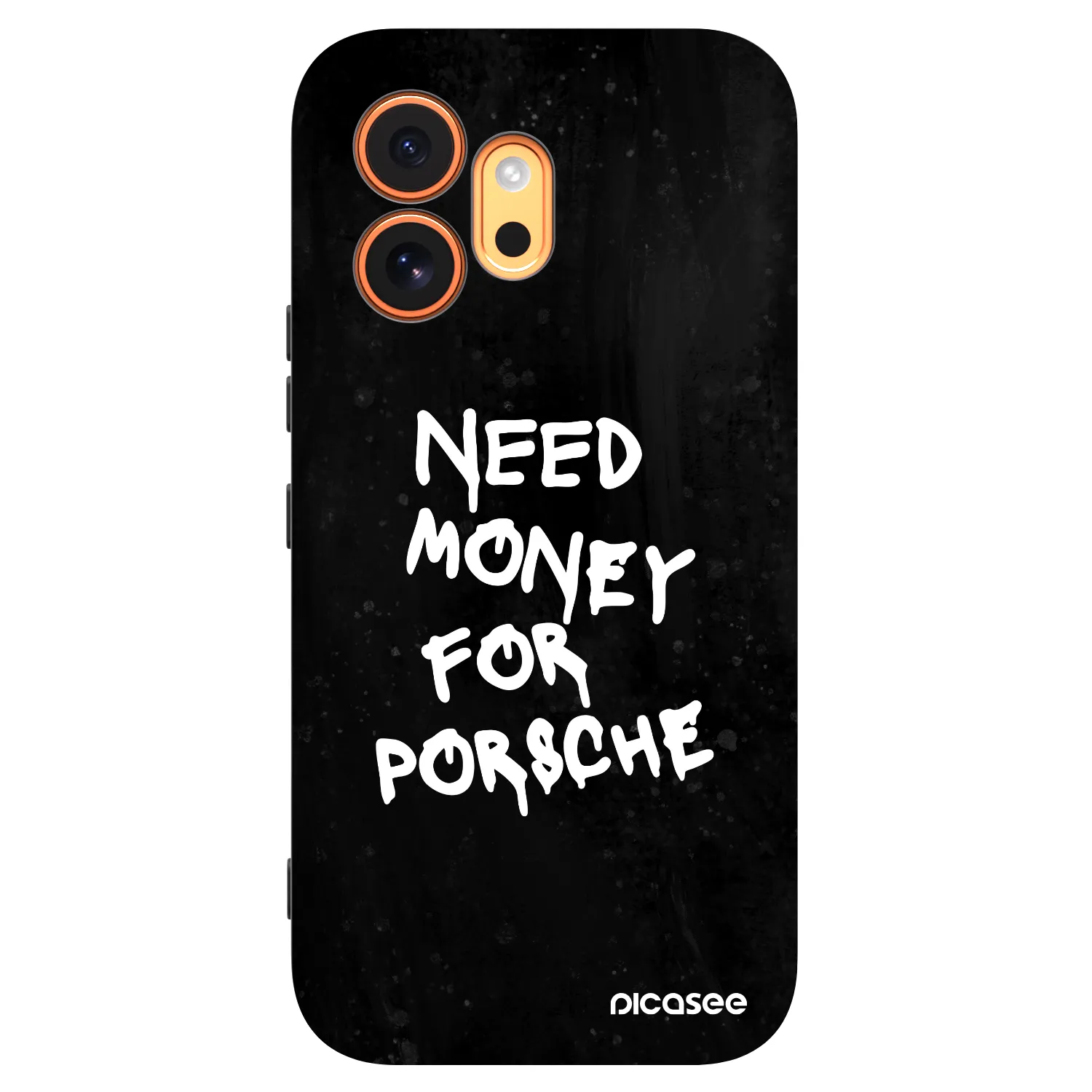 Picasee silikonowe czarne etui na Honor 600 - Black Dollar