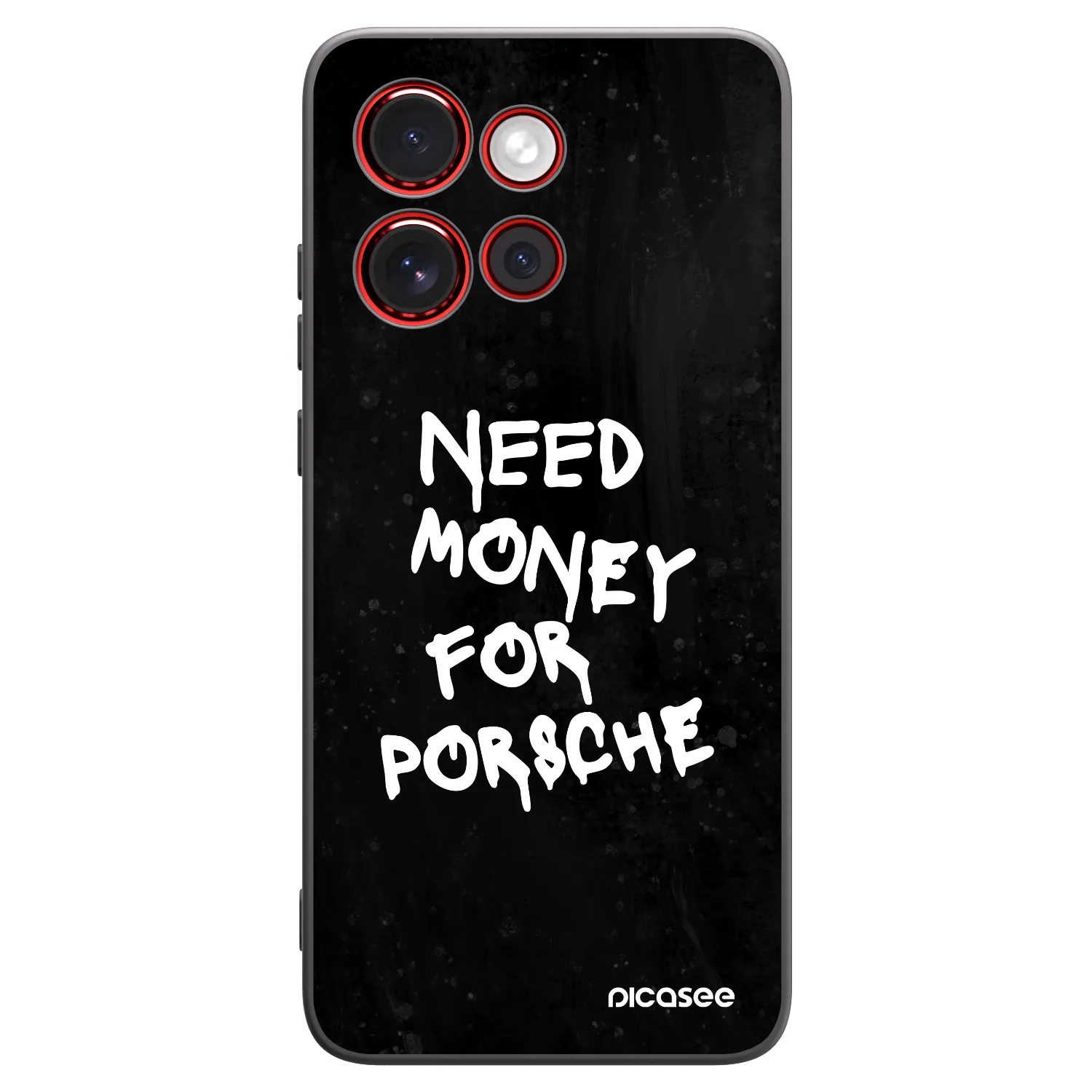 Picasee silikonowe czarne etui na Motorola Edge 60 Neo 5G - Black Dollar