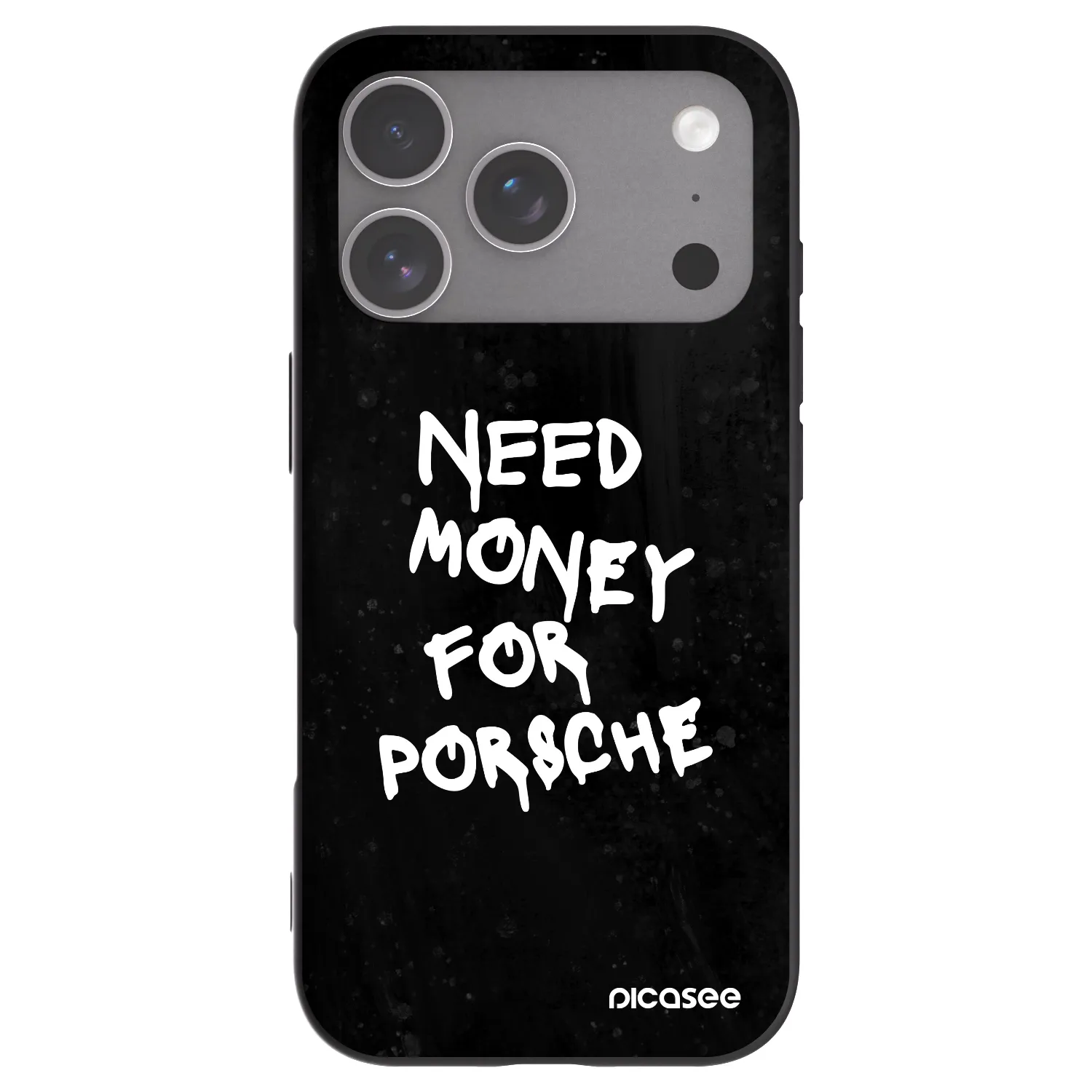 Picasee silikonowe czarne etui na Apple iPhone 18 Pro - Black Dollar