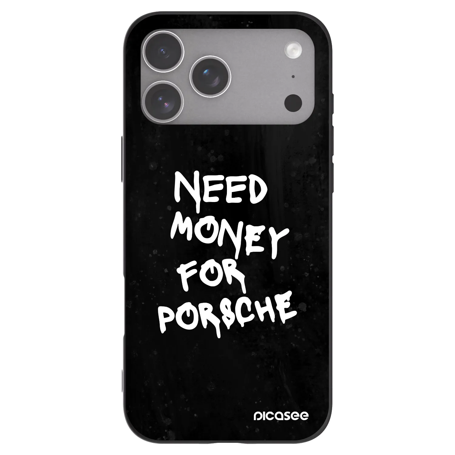 Picasee silikonowe czarne etui na Apple iPhone 18 Pro Max - Black Dollar
