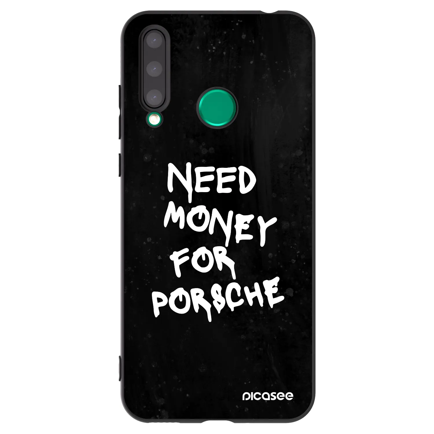 Picasee silikonowe czarne etui na Honor 20 Lite - Black Dollar