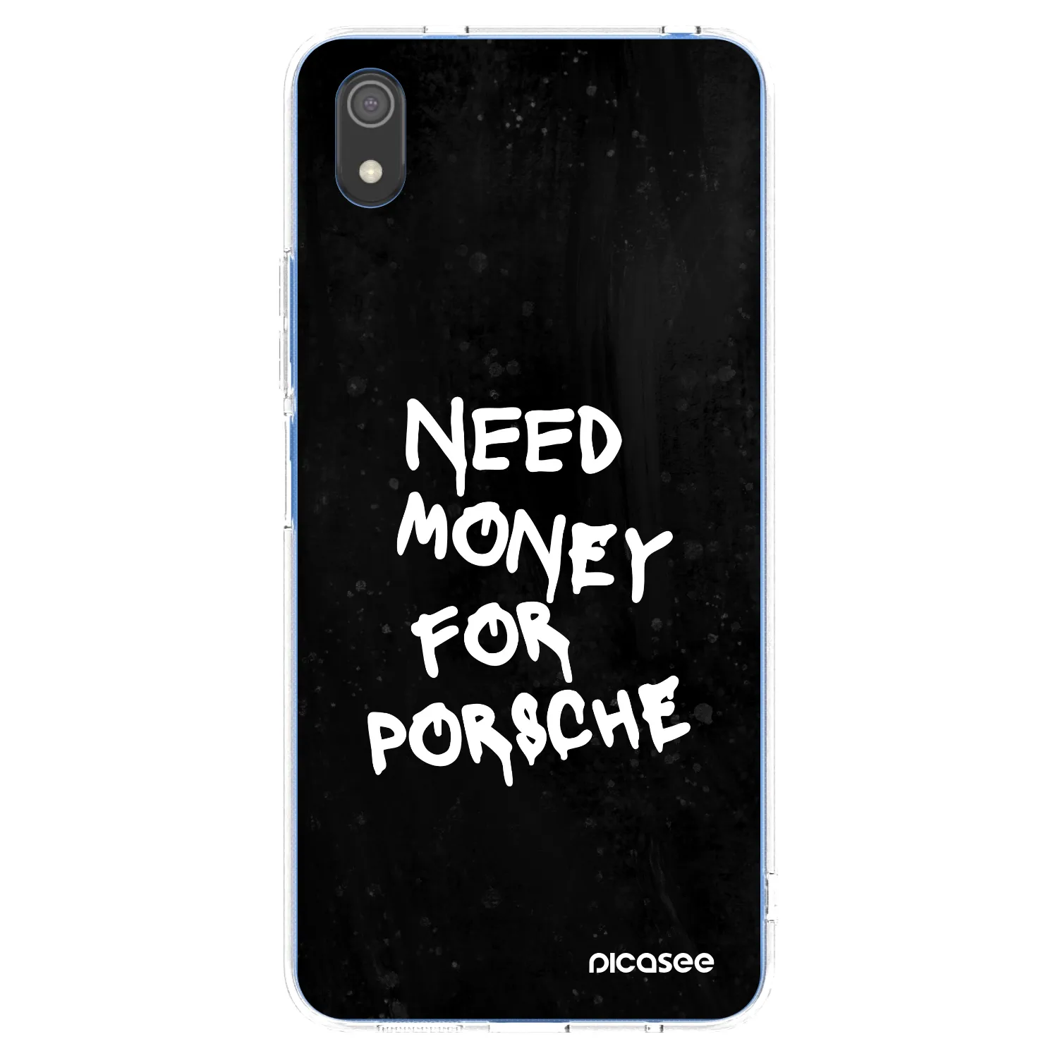 Picasee silikonowe przeźroczyste etui na Xiaomi Redmi 7A - Black Dollar