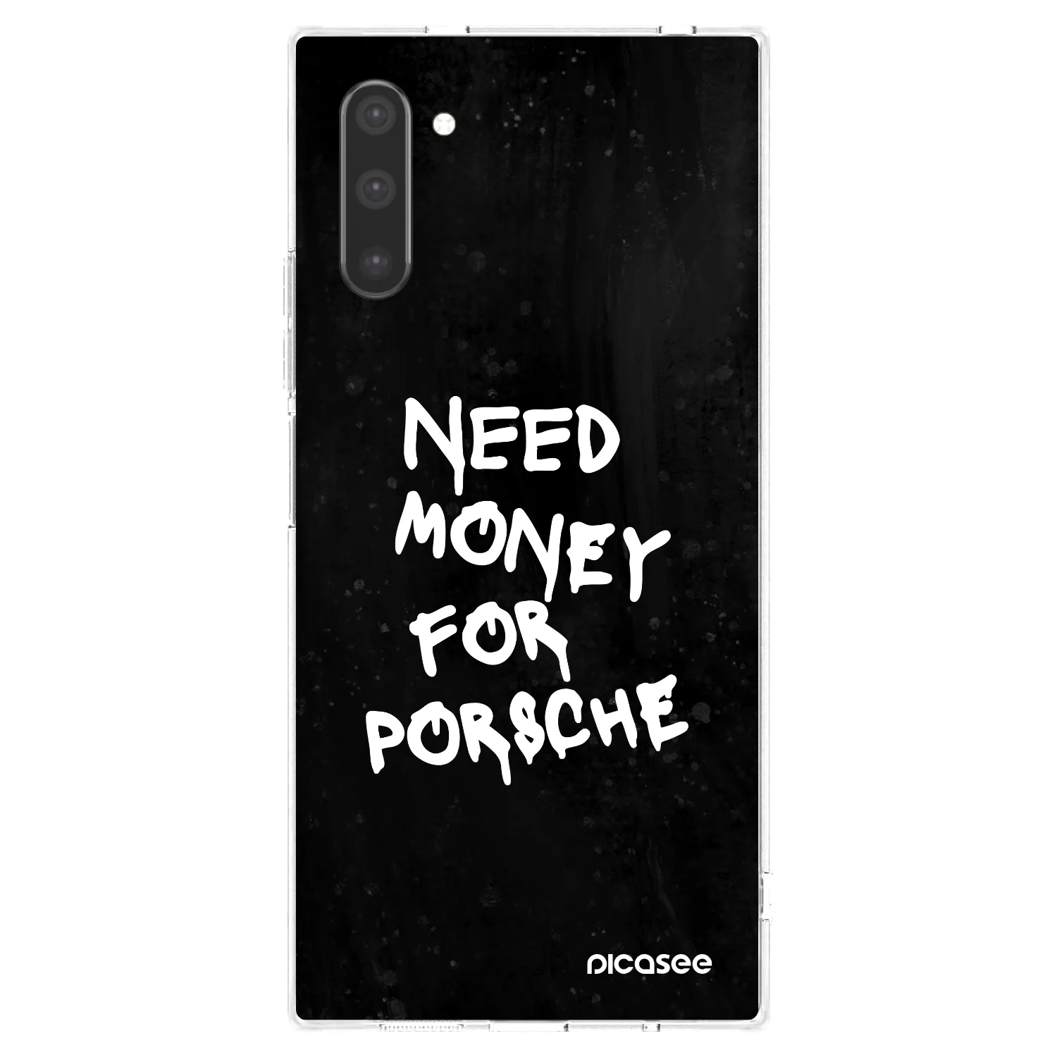 Picasee silikonowe przeźroczyste etui na Samsung Galaxy Note 10 N970F - Black Dollar