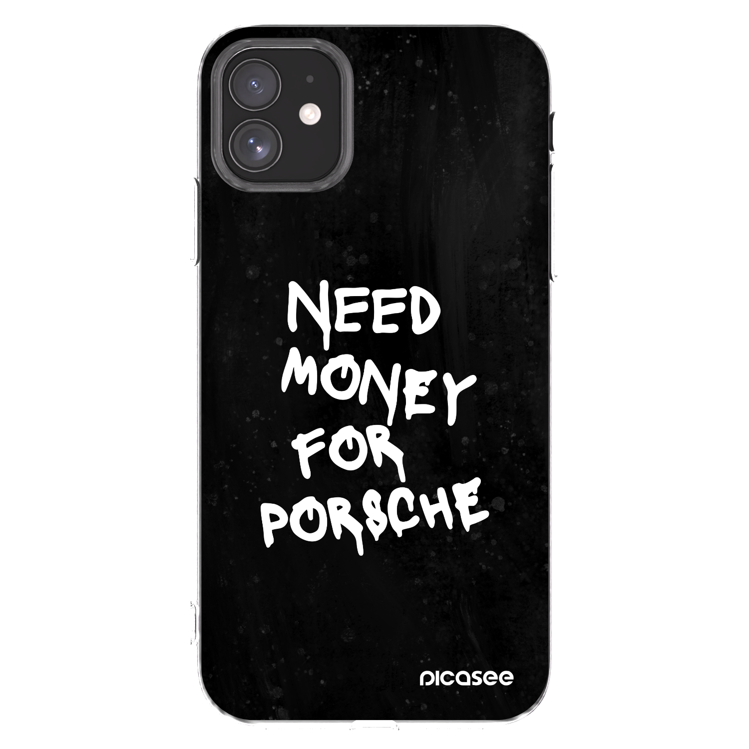 Picasee silikonowe przeźroczyste etui na Apple iPhone 11 - Black Dollar