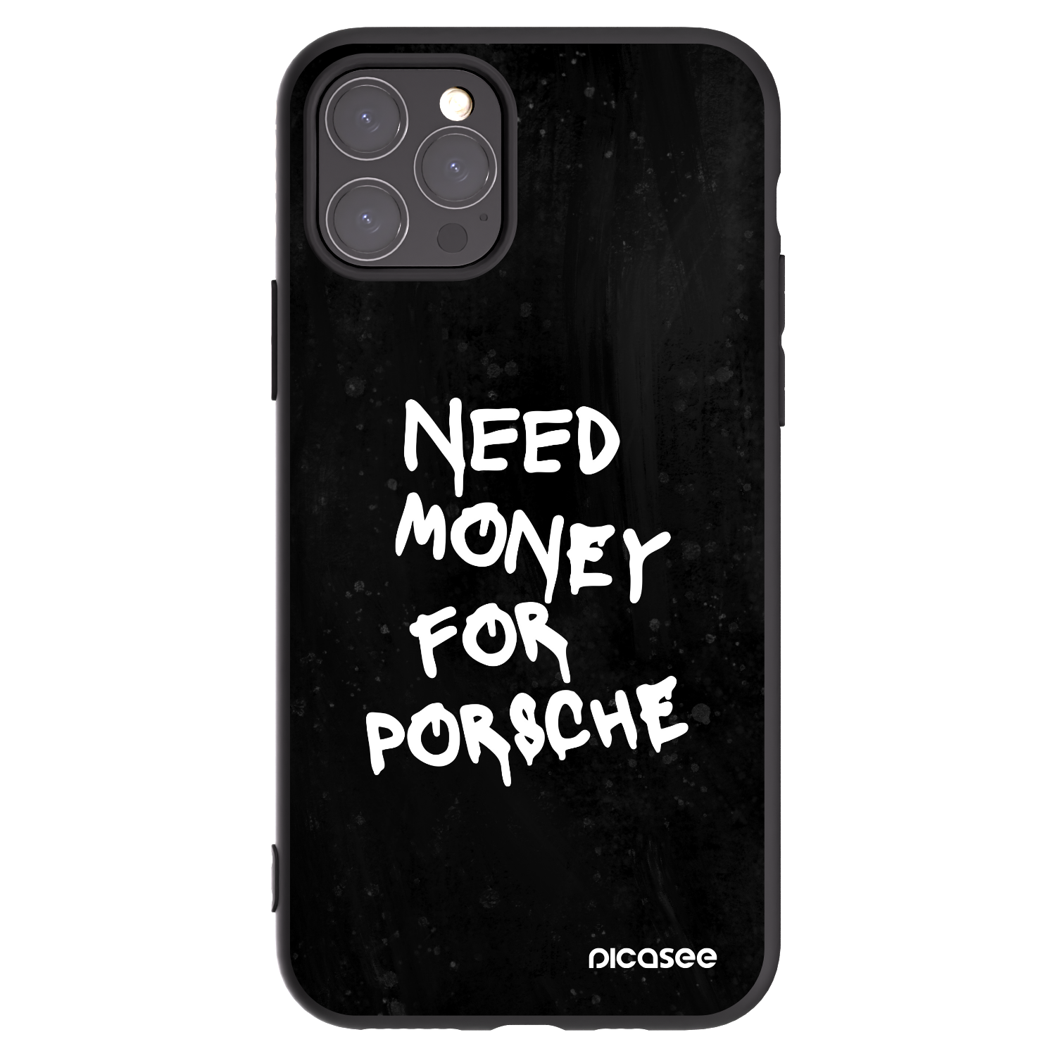 Picasee silikonowe czarne etui na Apple iPhone 11 Pro - Black Dollar
