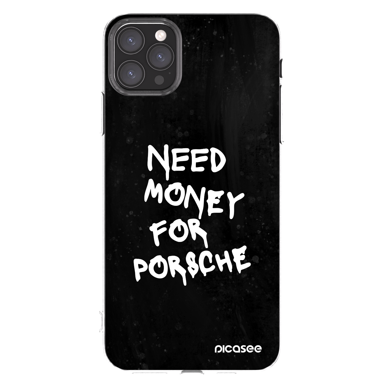 Picasee silikonowe przeźroczyste etui na Apple iPhone 11 Pro Max - Black Dollar