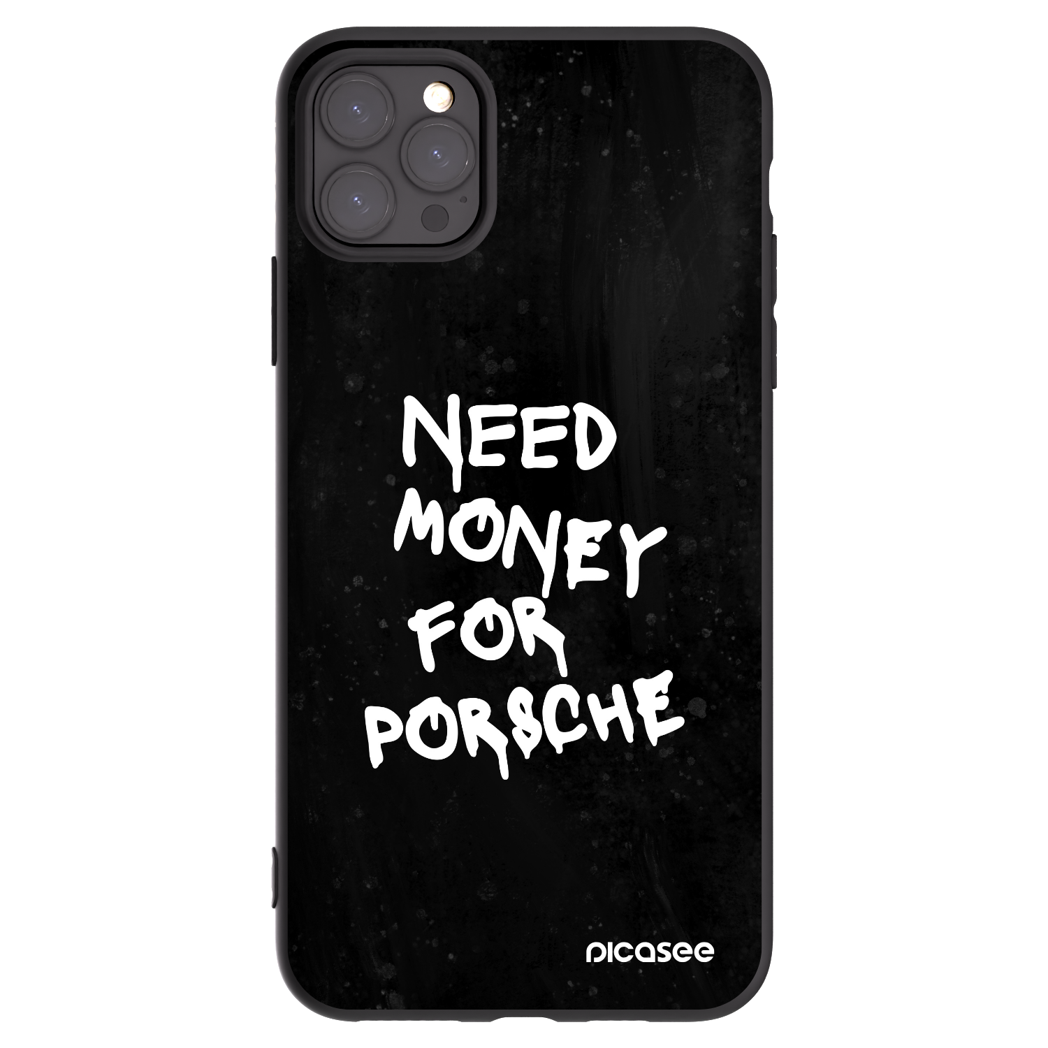 Picasee silikonowe czarne etui na Apple iPhone 11 Pro Max - Black Dollar