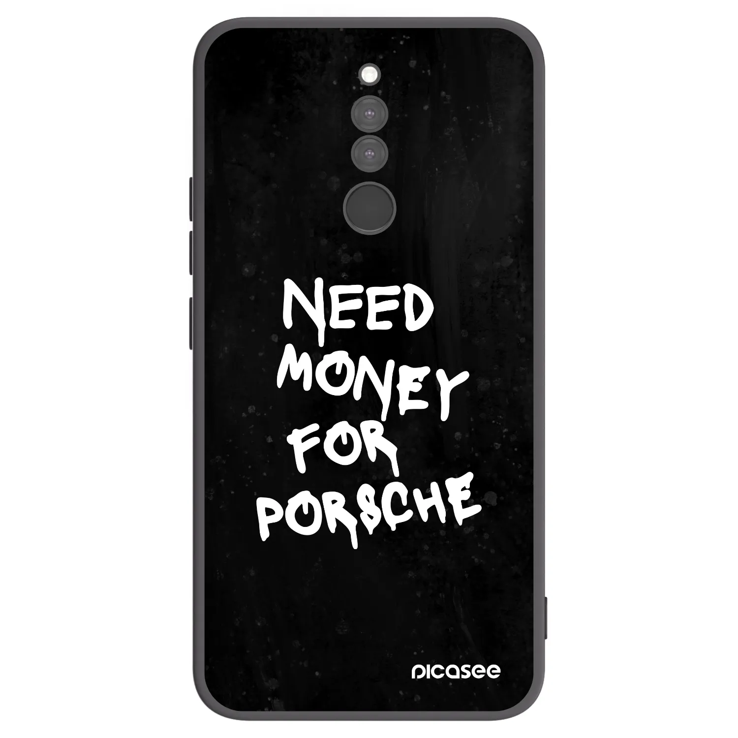 Picasee silikonowe czarne etui na Xiaomi Redmi 8 - Black Dollar