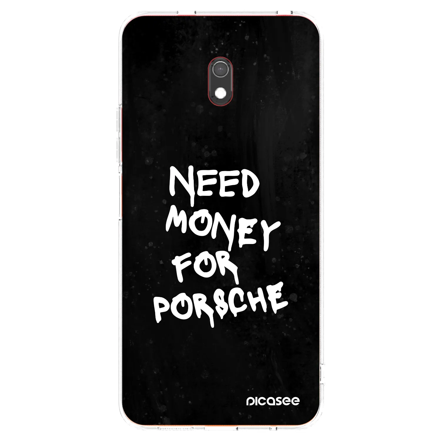 Picasee silikonowe przeźroczyste etui na Xiaomi Redmi 8A - Black Dollar