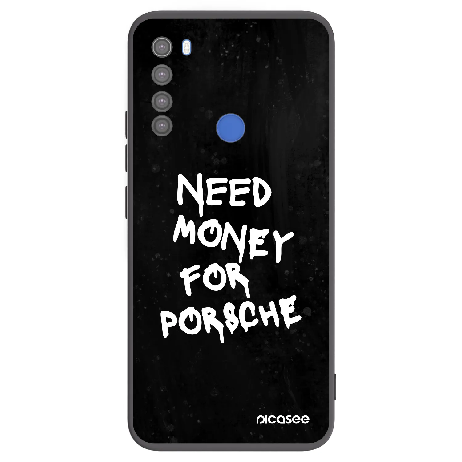 Picasee silikonowe czarne etui na Xiaomi Redmi Note 8T - Black Dollar