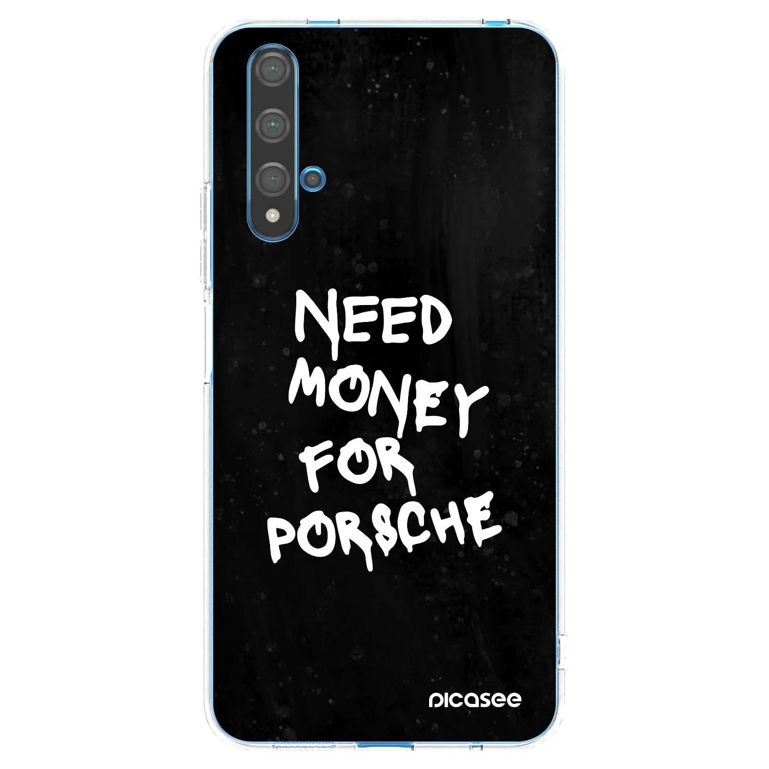 Picasee silikonowe przeźroczyste etui na Huawei Nova 5T - Black Dollar