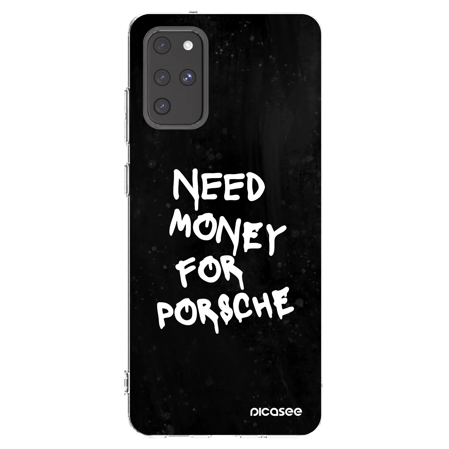 Picasee silikonowe przeźroczyste etui na Samsung Galaxy S20+ G985F - Black Dollar