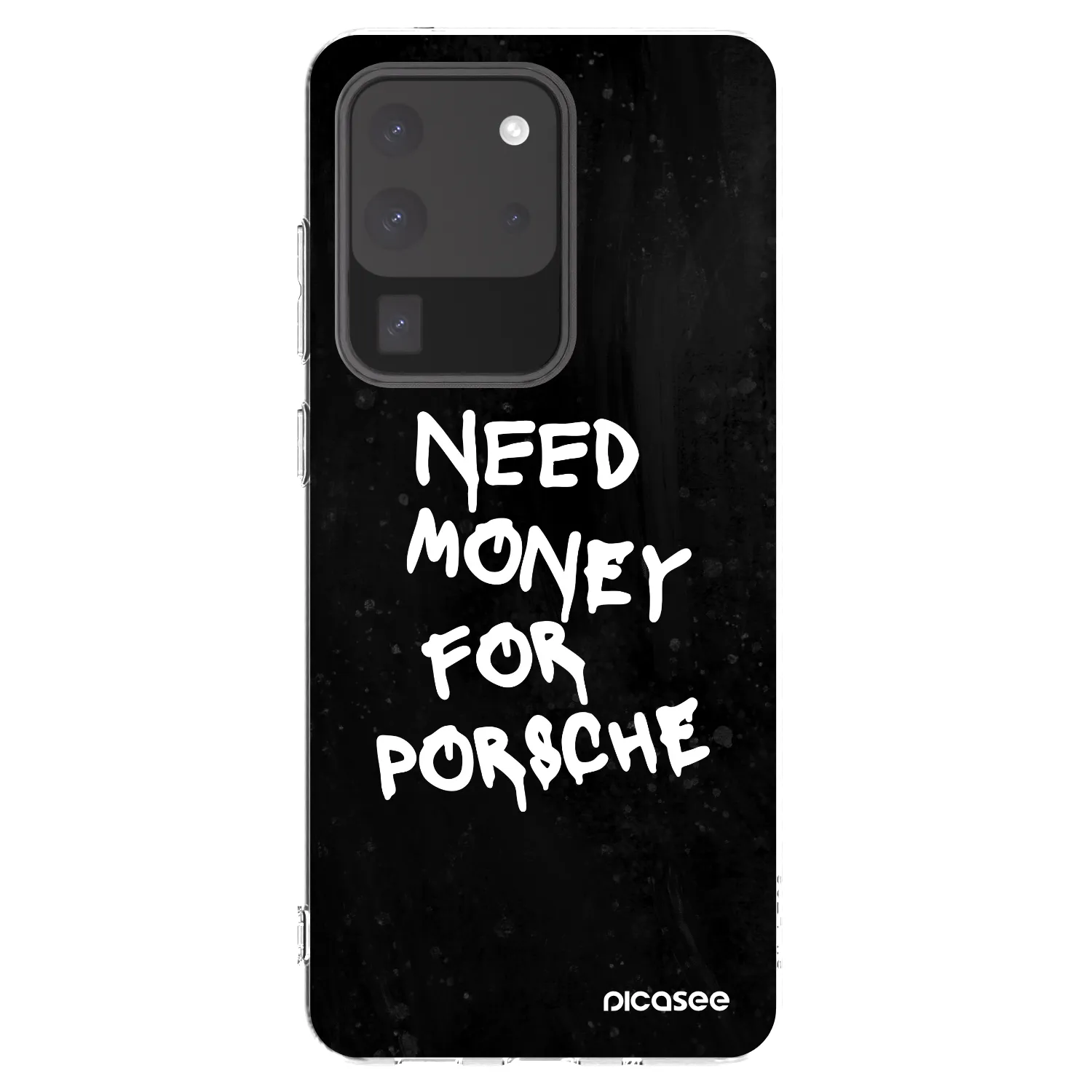 Picasee silikonowe przeźroczyste etui na Samsung Galaxy S20 Ultra 5G G988F - Black Dollar