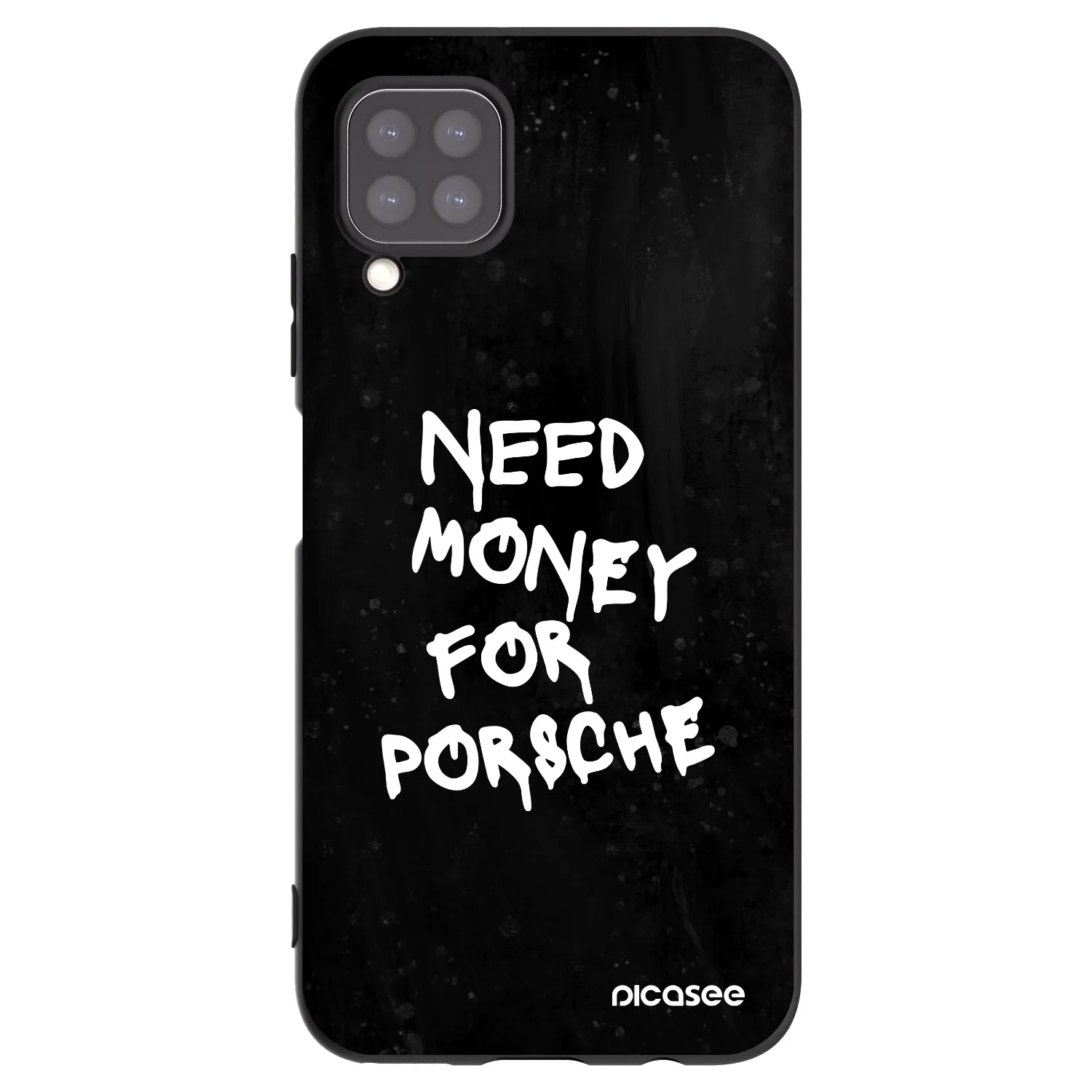 Picasee silikonowe czarne etui na Huawei P40 Lite - Black Dollar