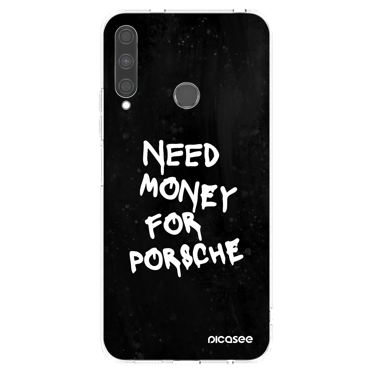 Picasee silikonowe przeźroczyste etui na Huawei P40 Lite E - Black Dollar
