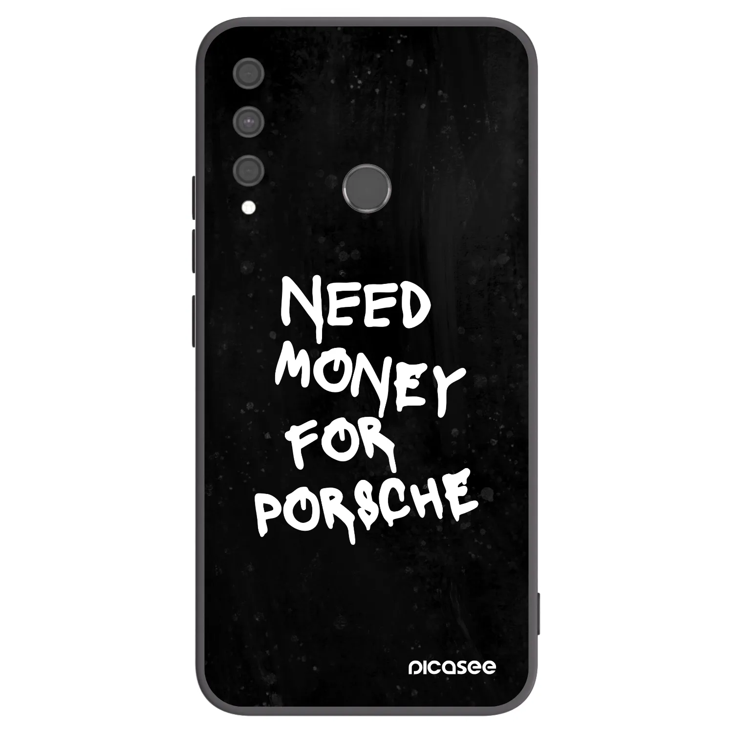 Picasee silikonowe czarne etui na Huawei P40 Lite E - Black Dollar