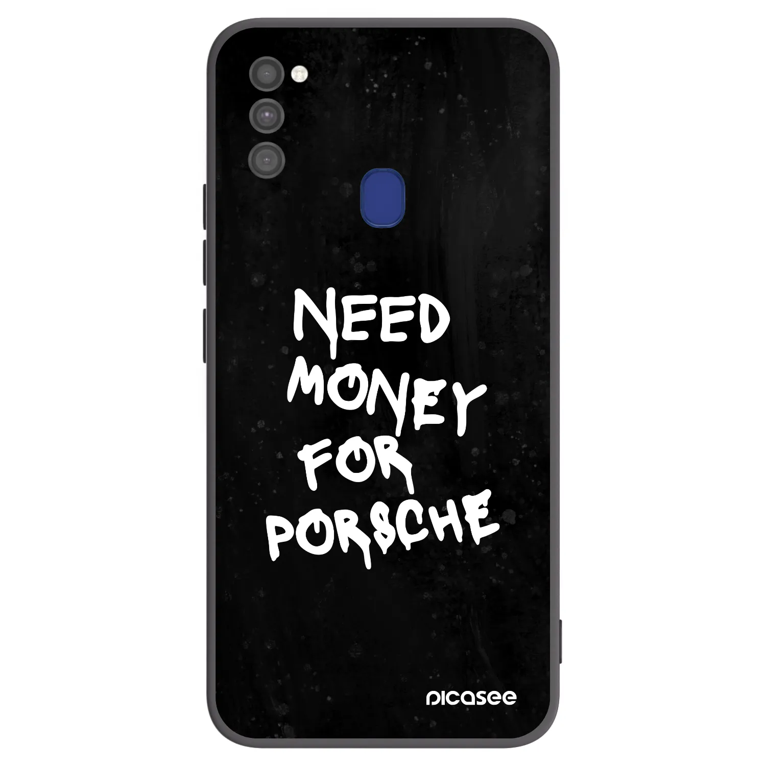 Picasee silikonowe czarne etui na Samsung Galaxy M21 M215F - Black Dollar