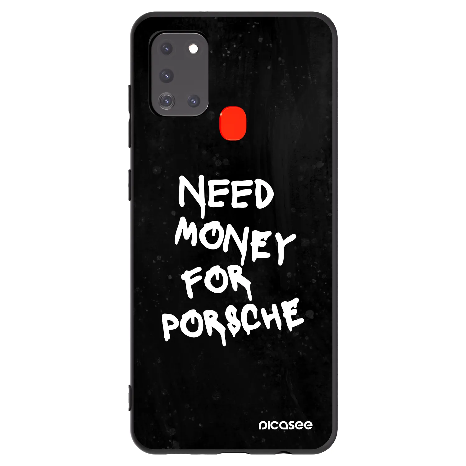Picasee silikonowe czarne etui na Samsung Galaxy A21s - Black Dollar