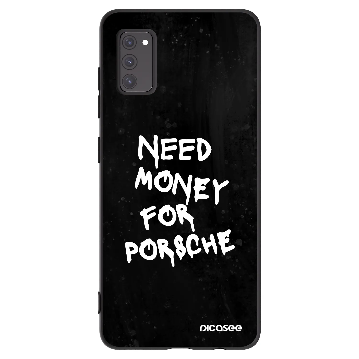Picasee silikonowe czarne etui na Samsung Galaxy A41 A415F - Black Dollar