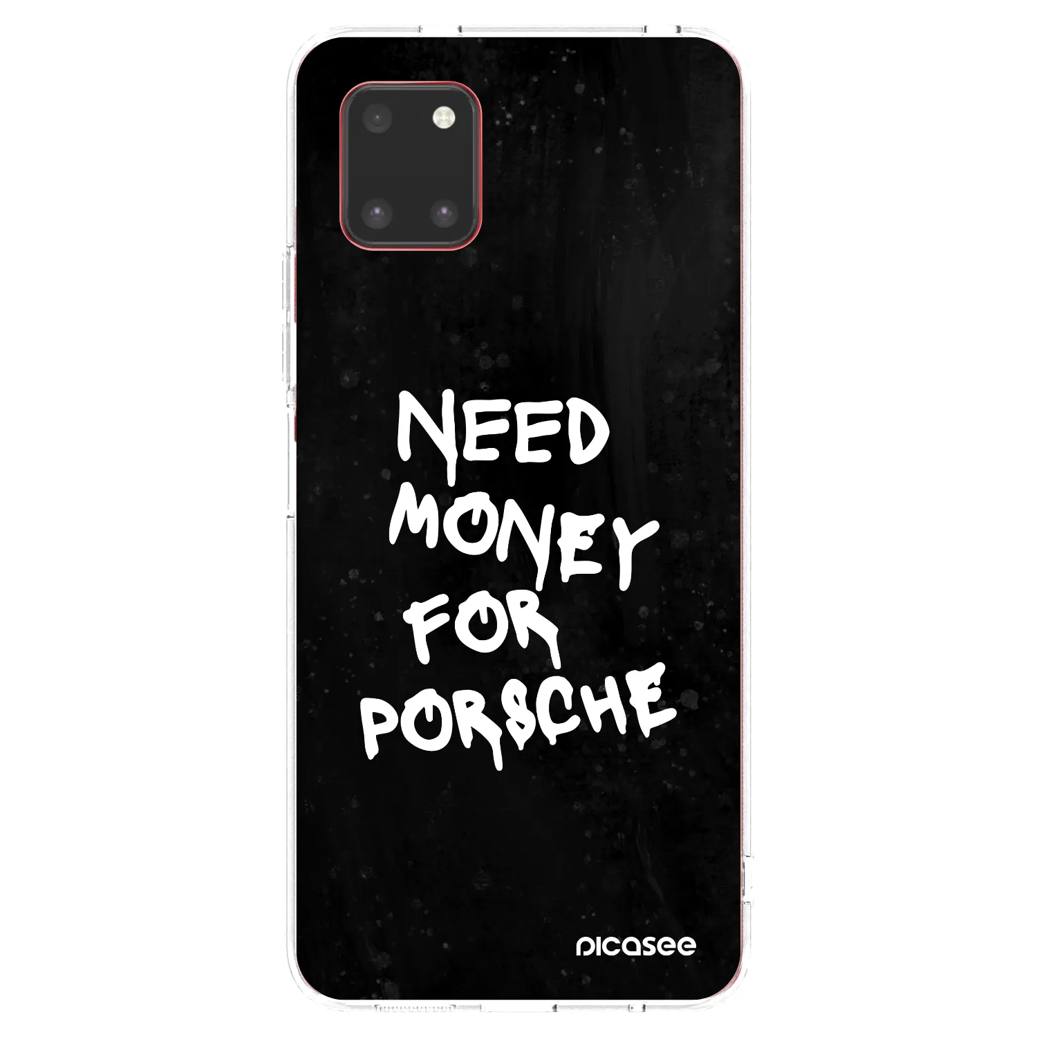 Picasee silikonowe przeźroczyste etui na Samsung Galaxy Note 10 Lite N770F - Black Dollar