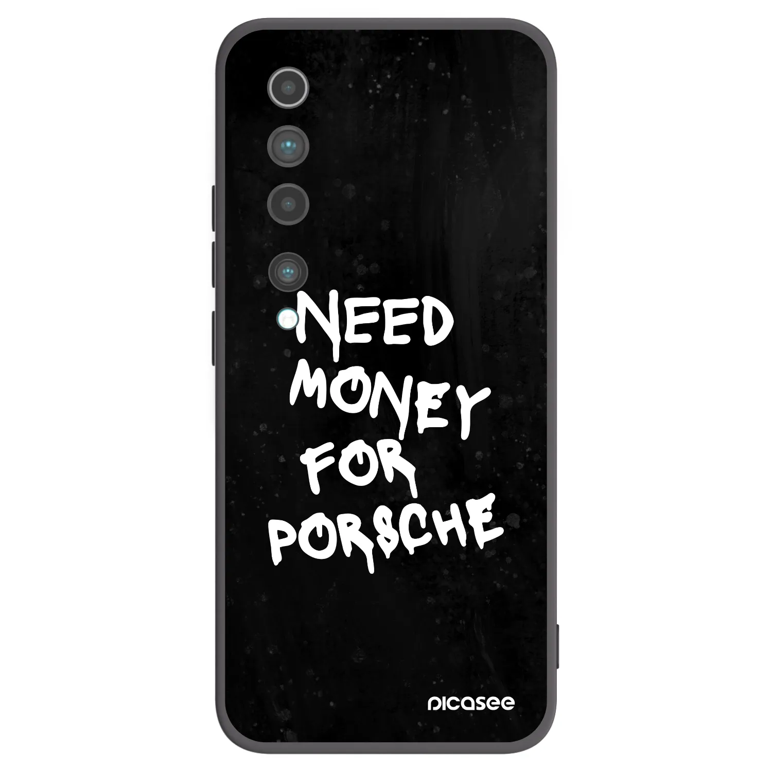 Picasee silikonowe czarne etui na Xiaomi Mi 10 - Black Dollar