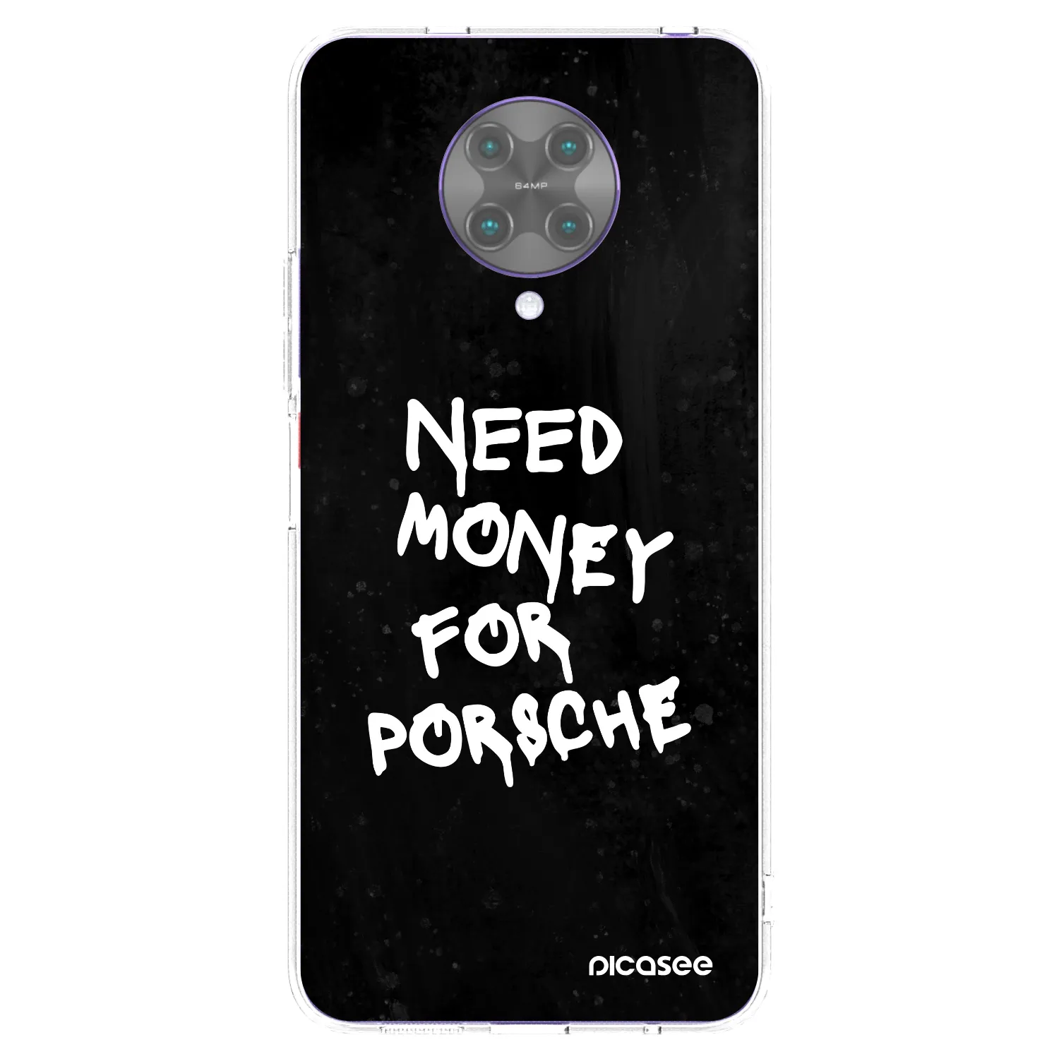 Picasee silikonowe przeźroczyste etui na Xiaomi Poco F2 Pro - Black Dollar
